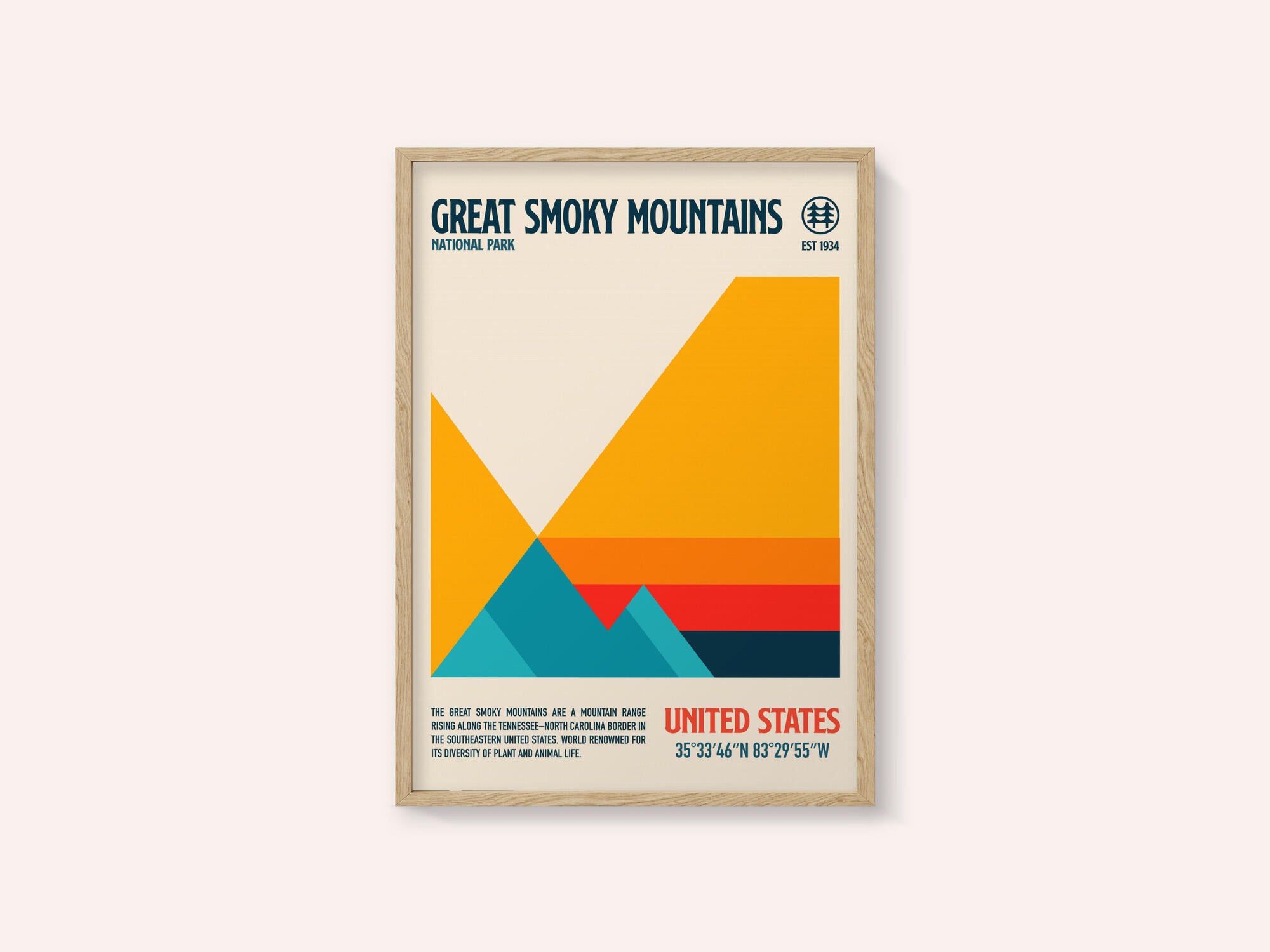 Great Smoky National Park Travel Poster