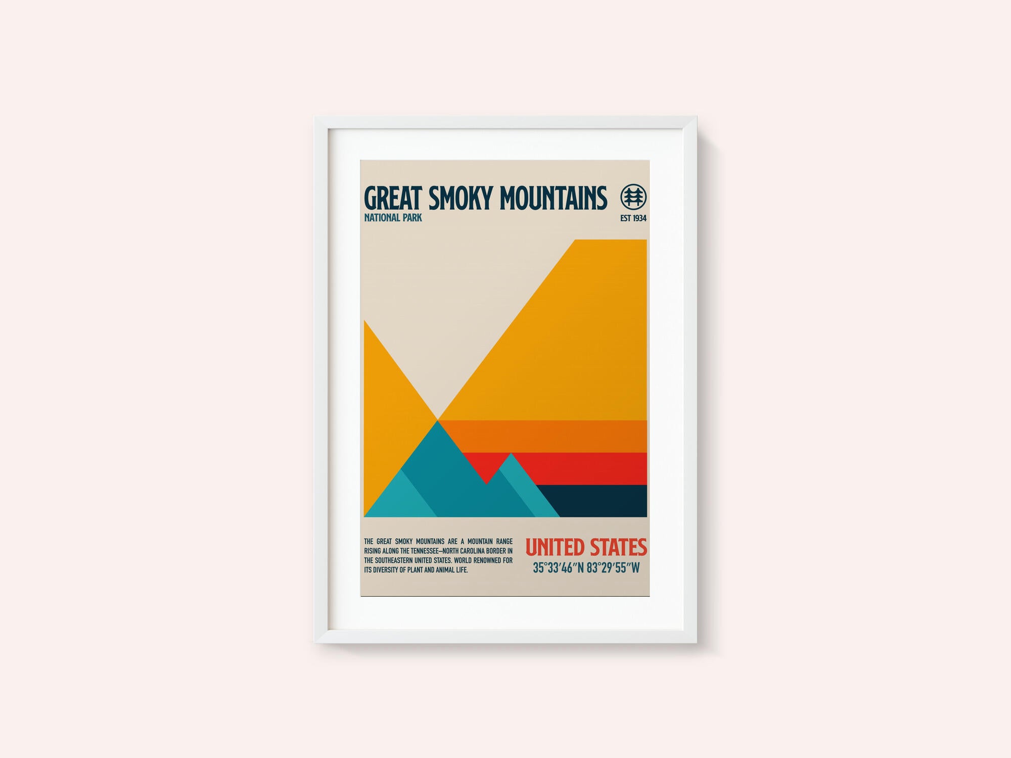Great Smoky National Park Travel Poster