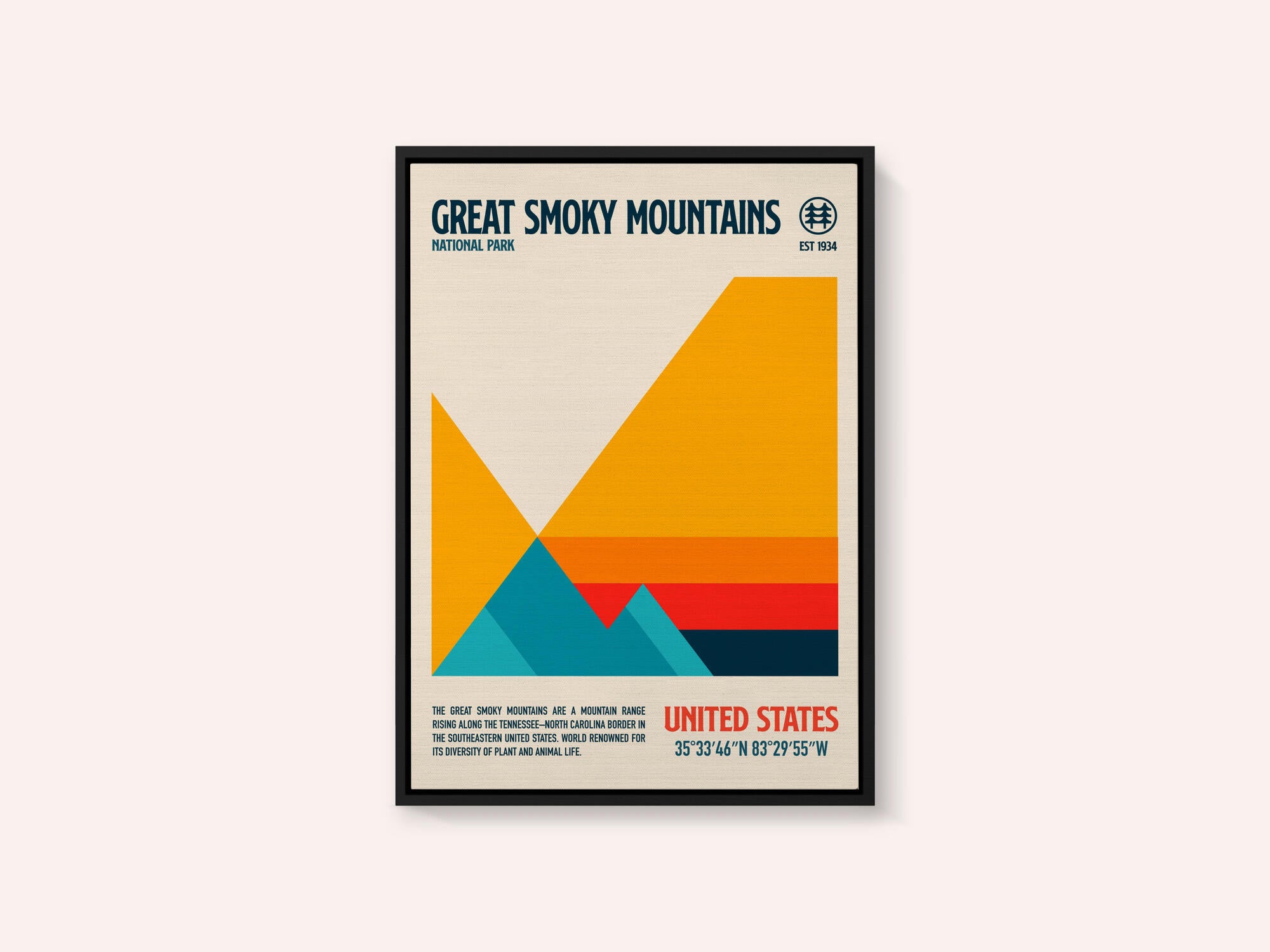 Great Smoky National Park Travel Poster