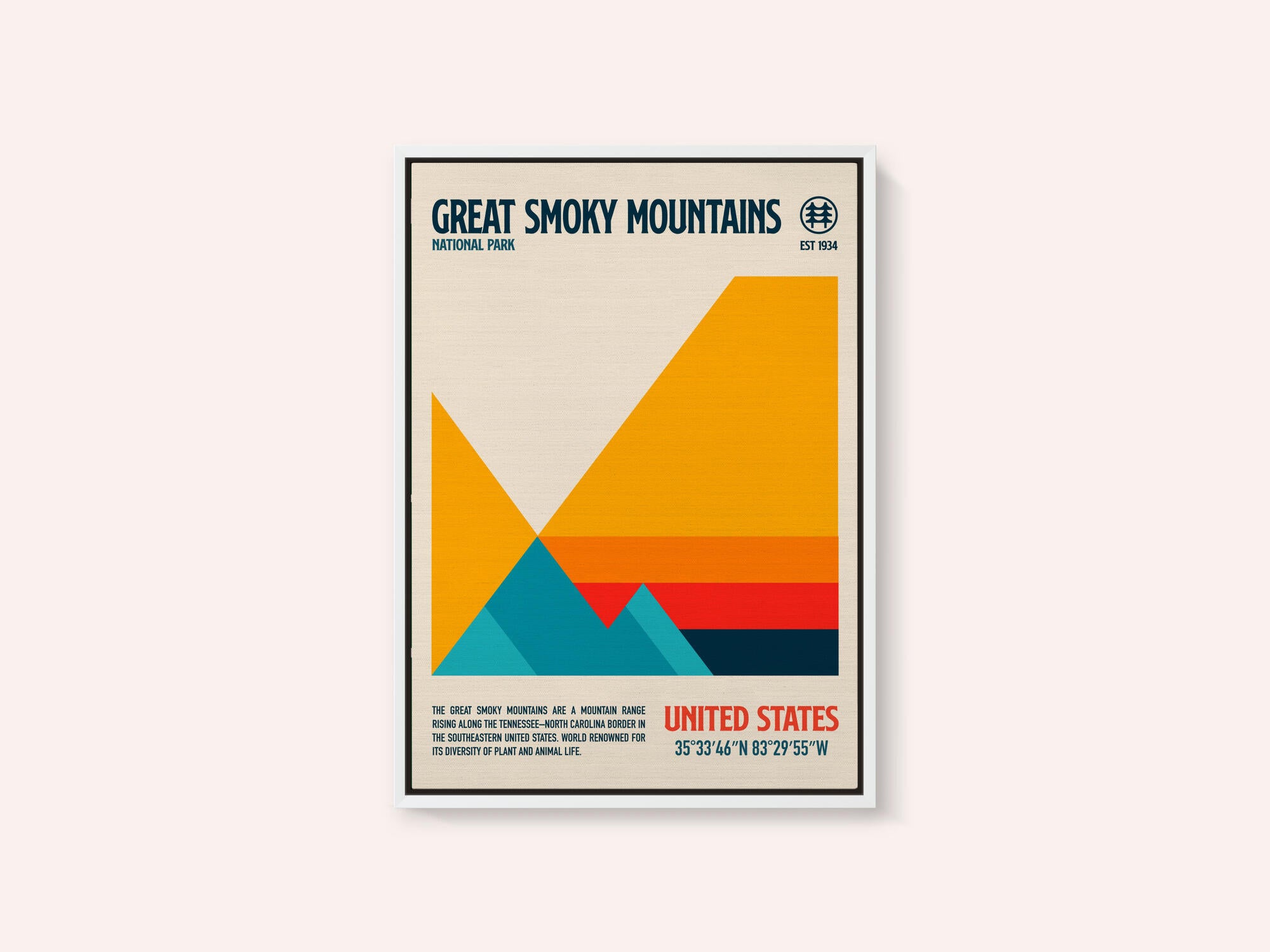 Great Smoky National Park Travel Poster