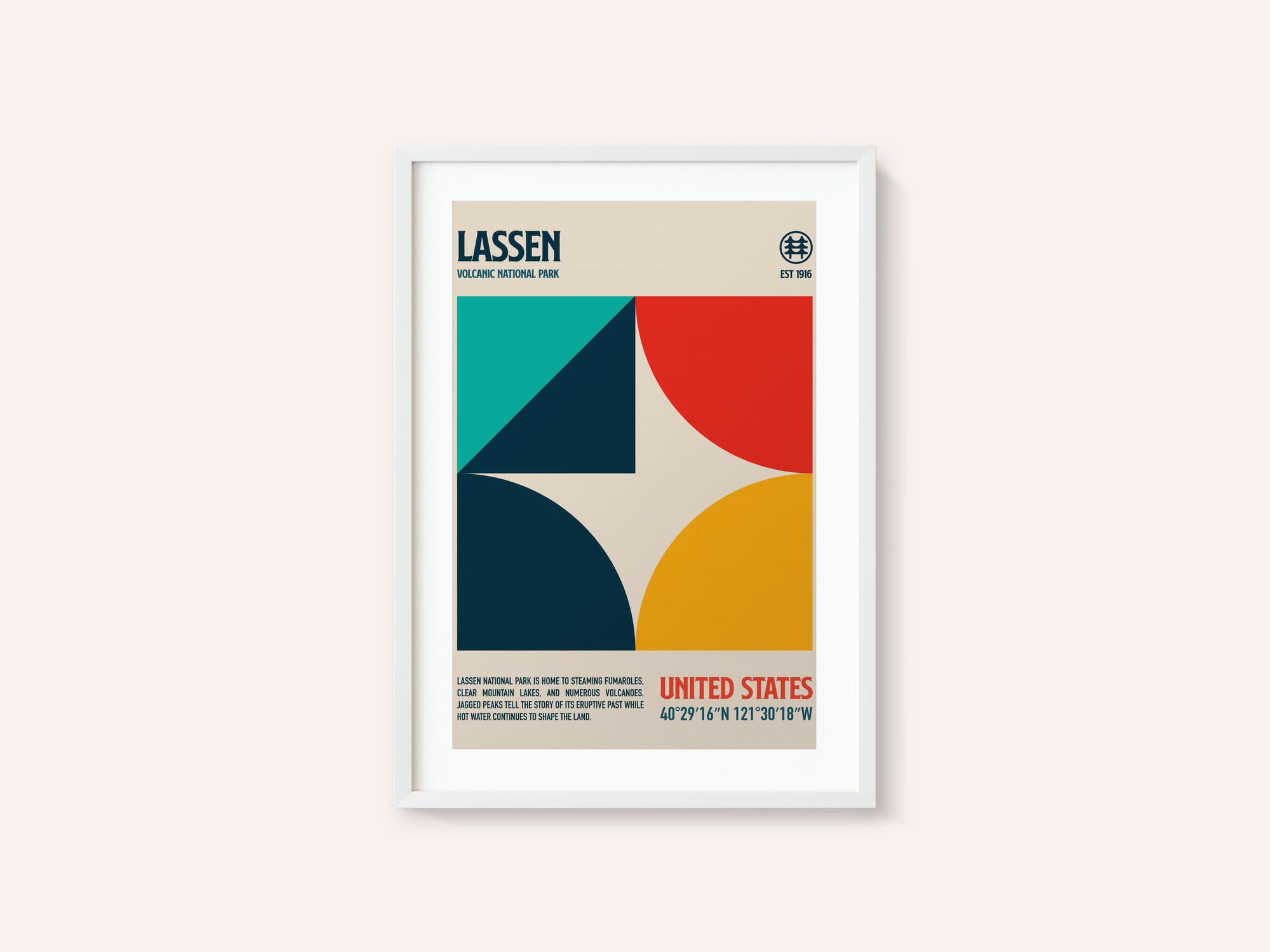 Lassen National Park Travel Poster