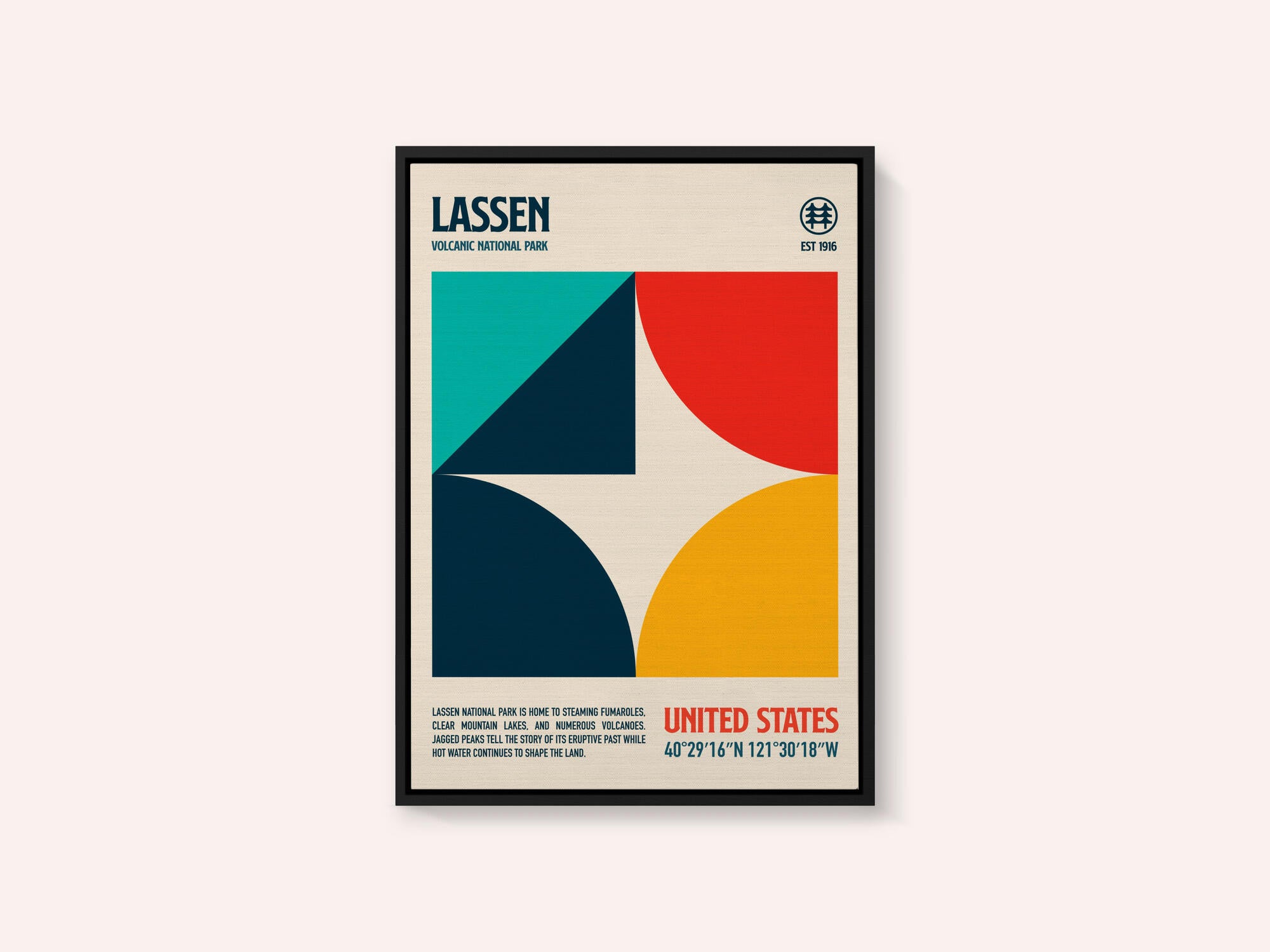 Lassen National Park Travel Poster