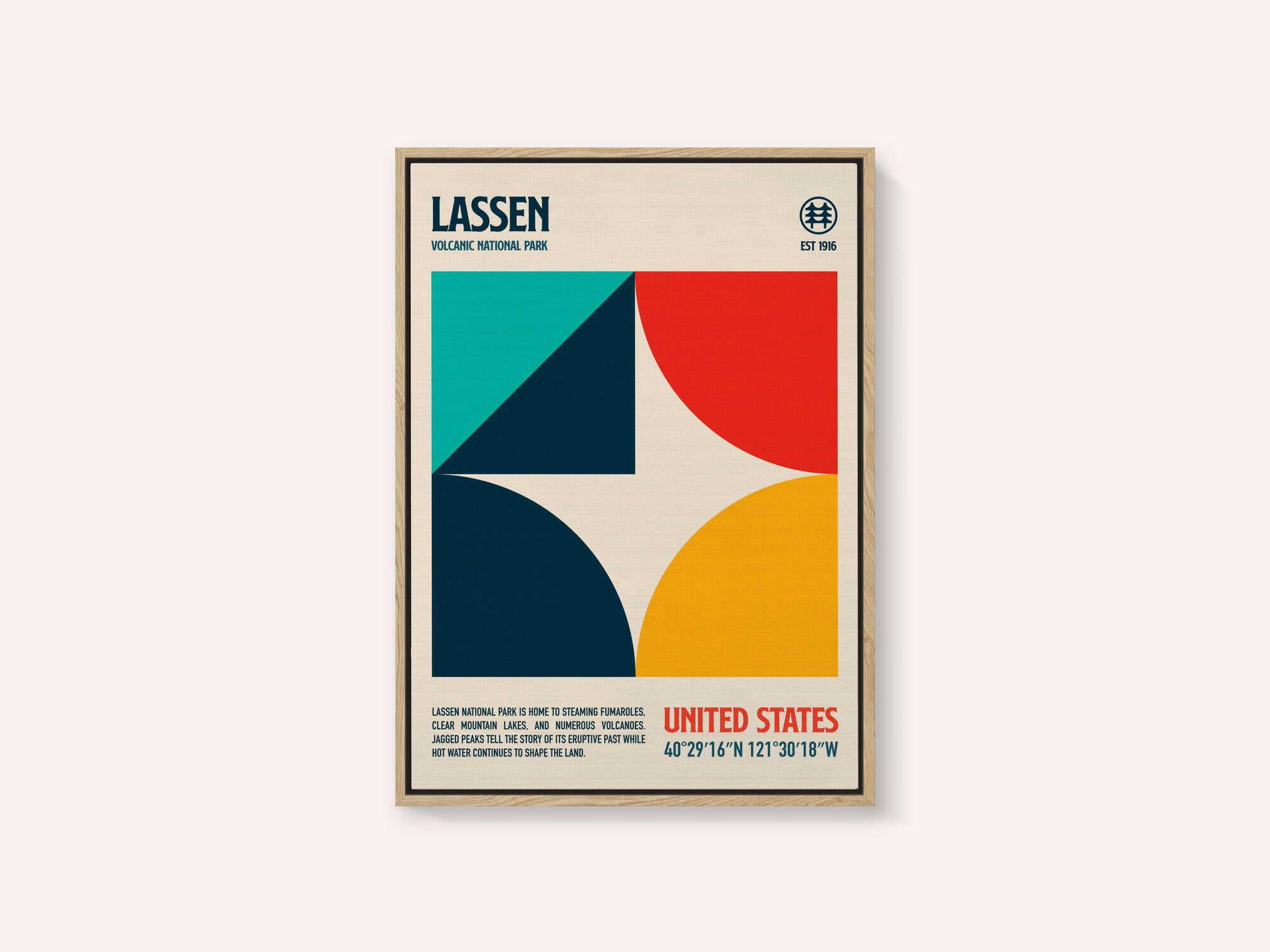 Lassen National Park Travel Poster