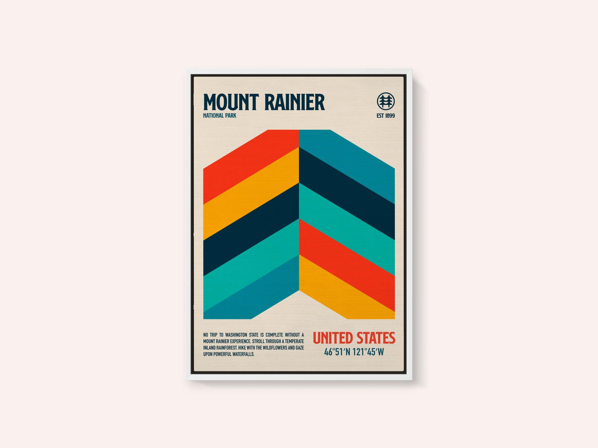 Mount Rainier National Park Travel Poster