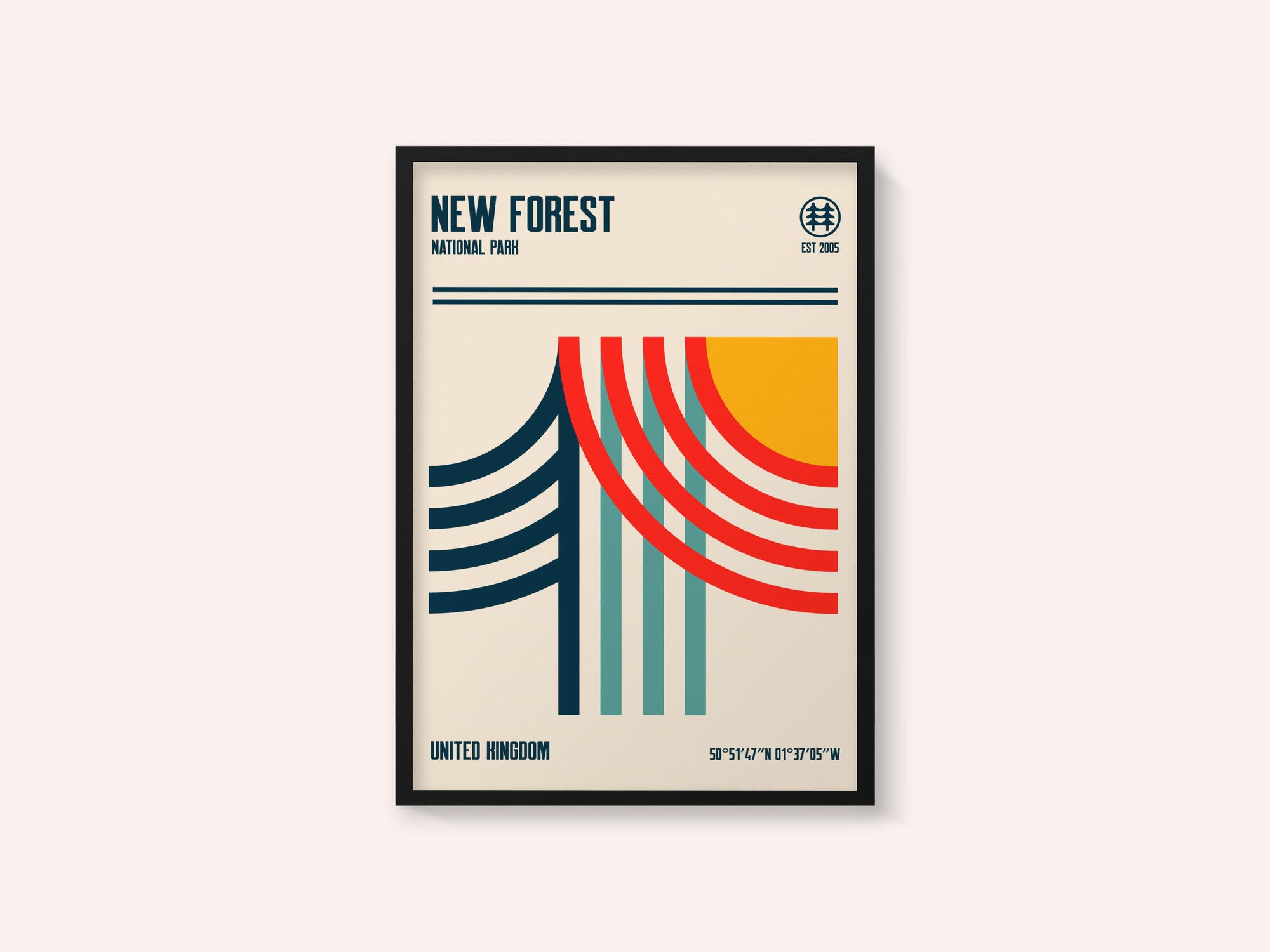 New Forest National Park Travel Poster