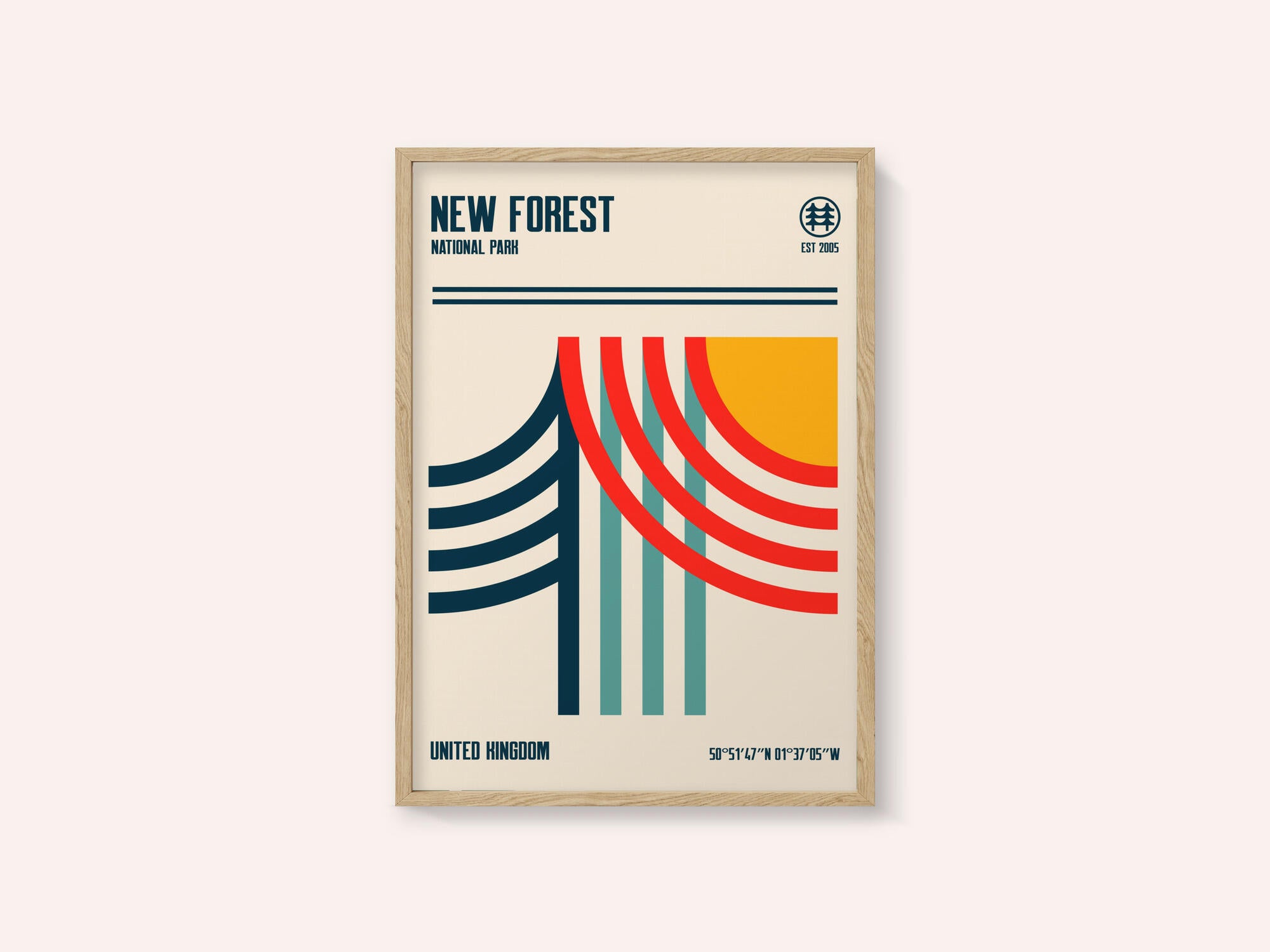 New Forest National Park Travel Poster