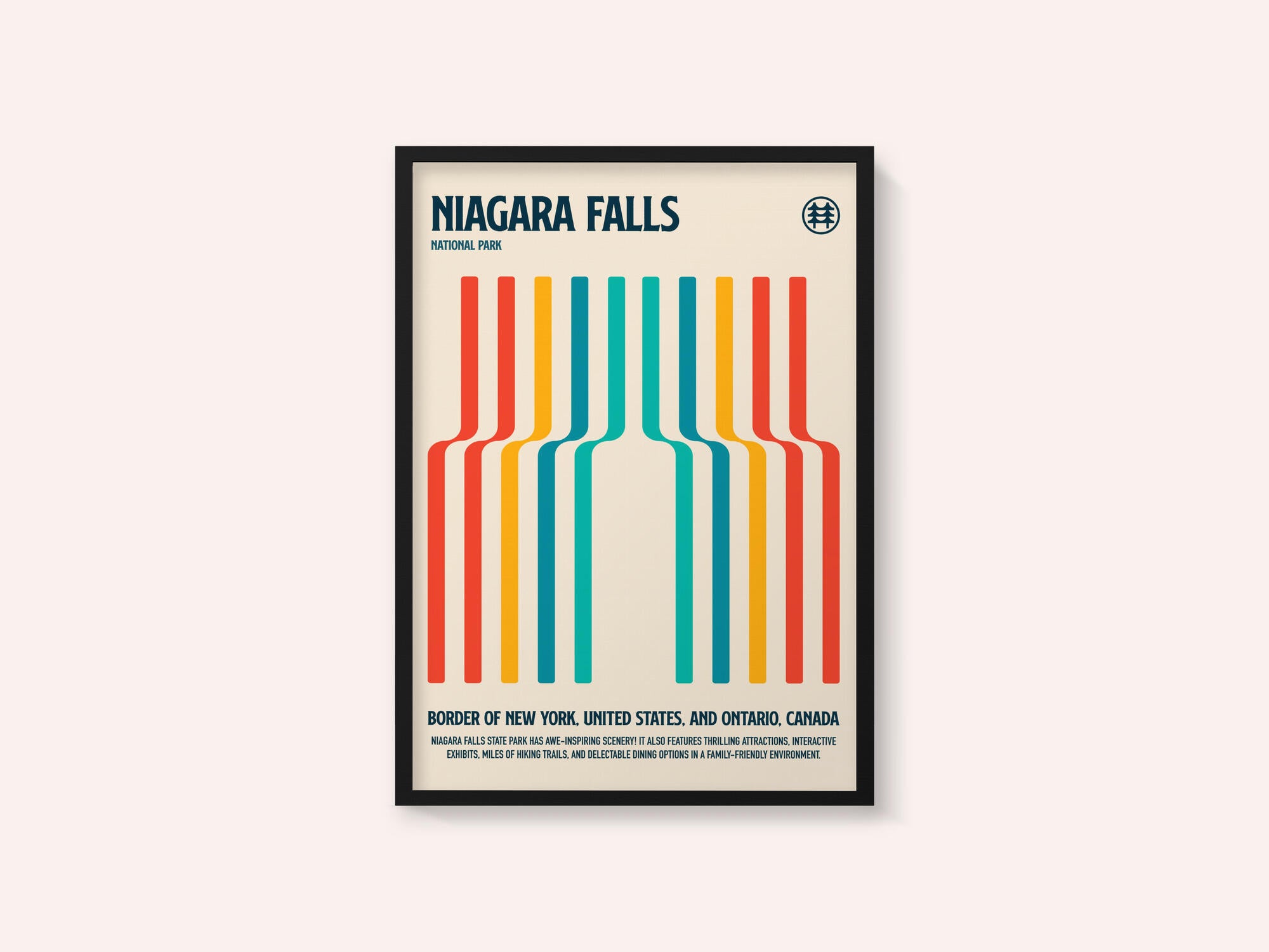 Niagara Falls National Park Travel Poster