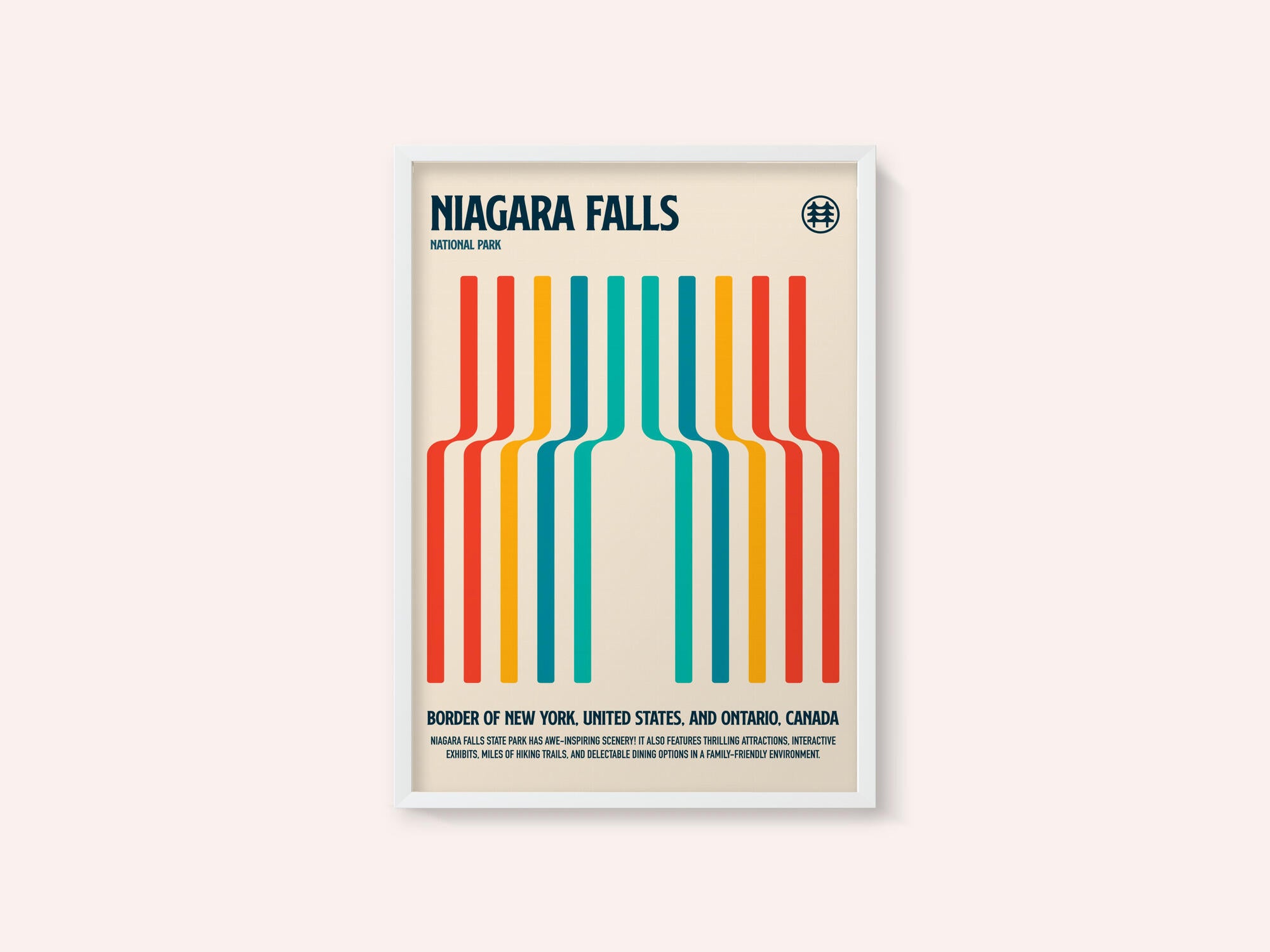 Niagara Falls National Park Travel Poster