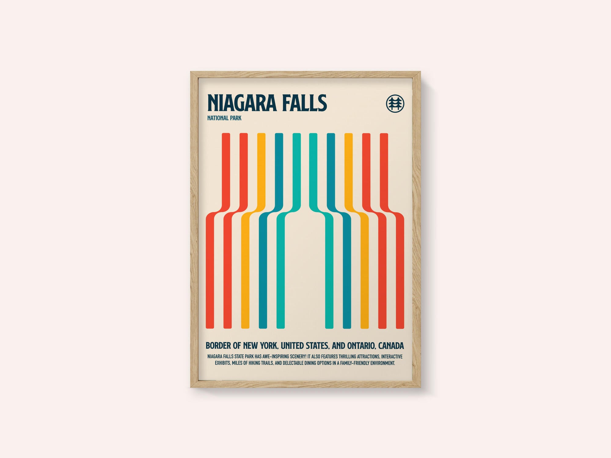 Niagara Falls National Park Travel Poster