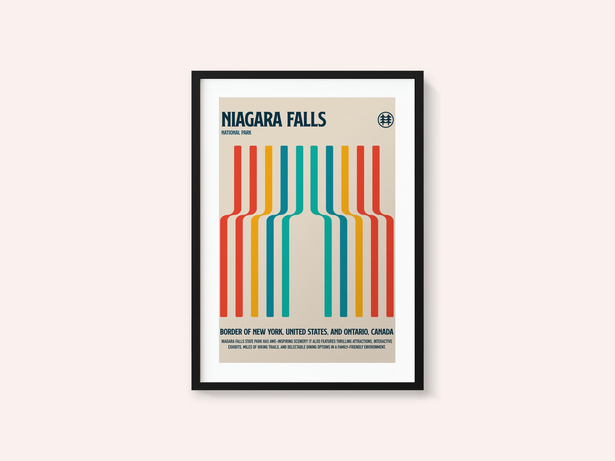 Niagara Falls National Park Travel Poster