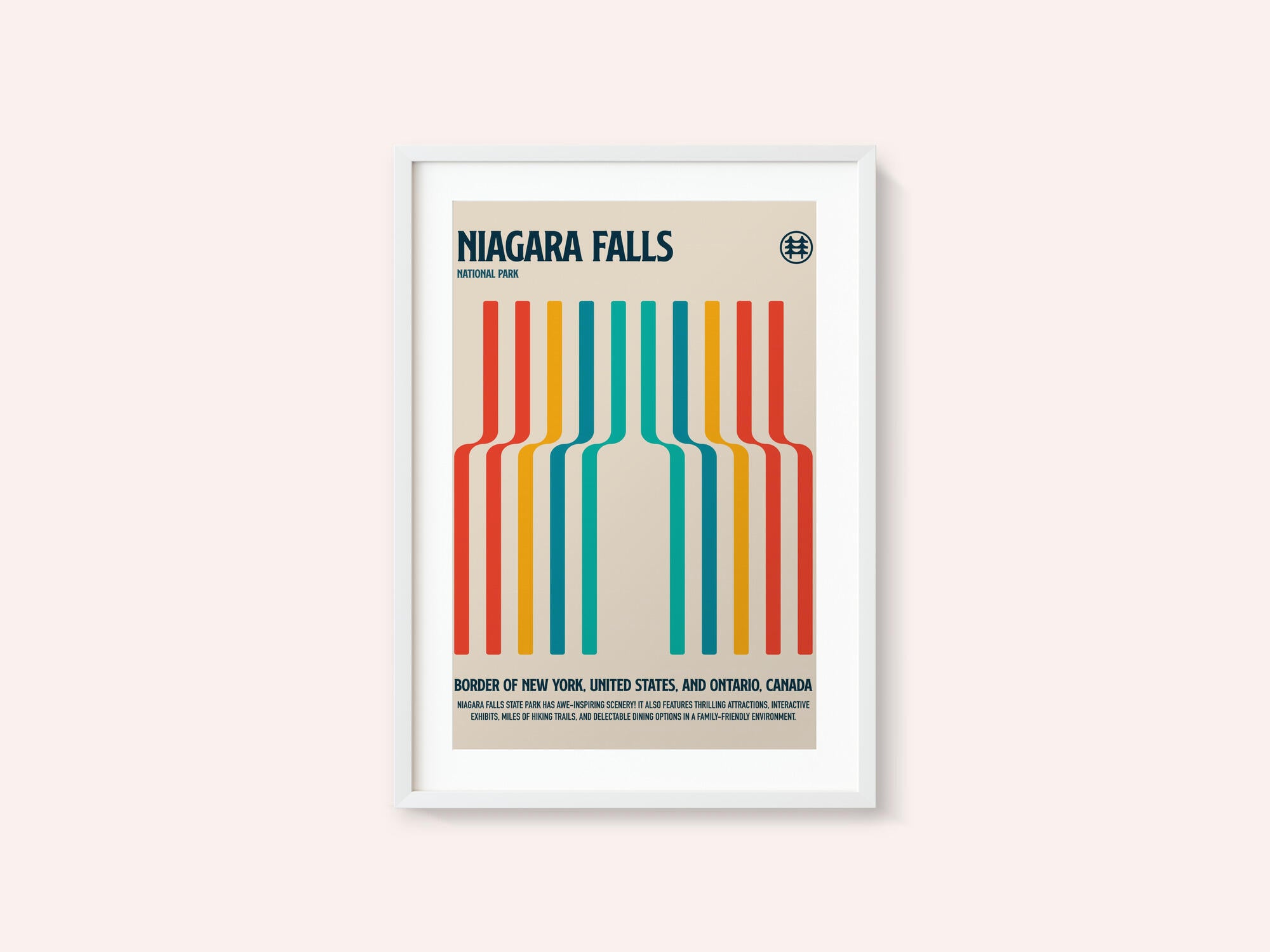 Niagara Falls National Park Travel Poster