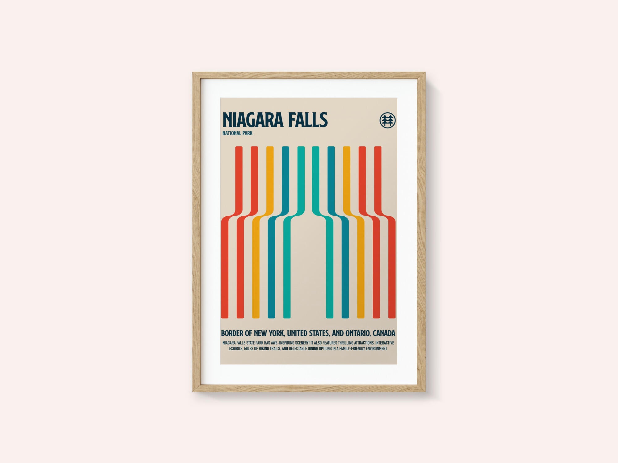 Niagara Falls National Park Travel Poster