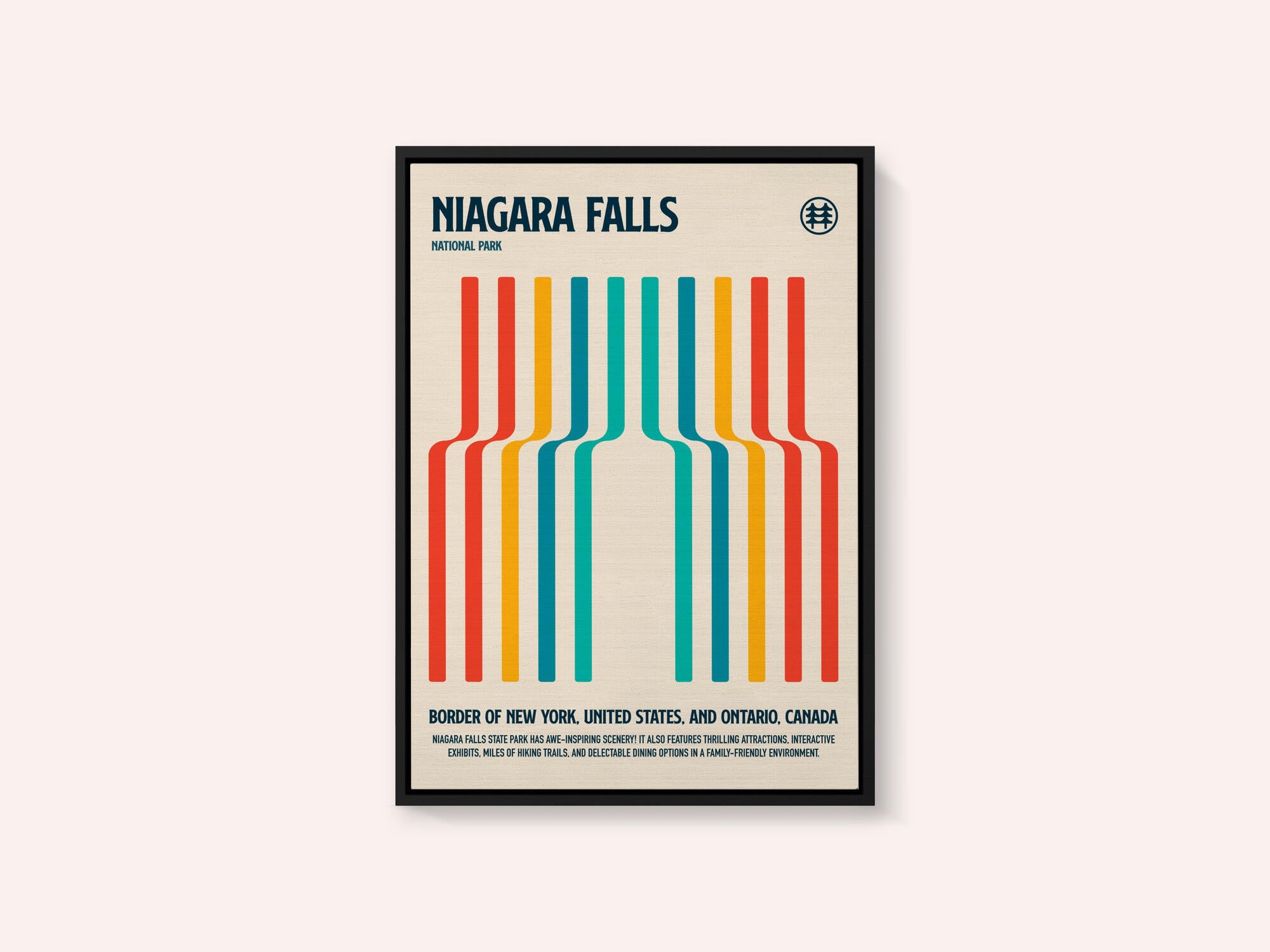 Niagara Falls National Park Travel Poster