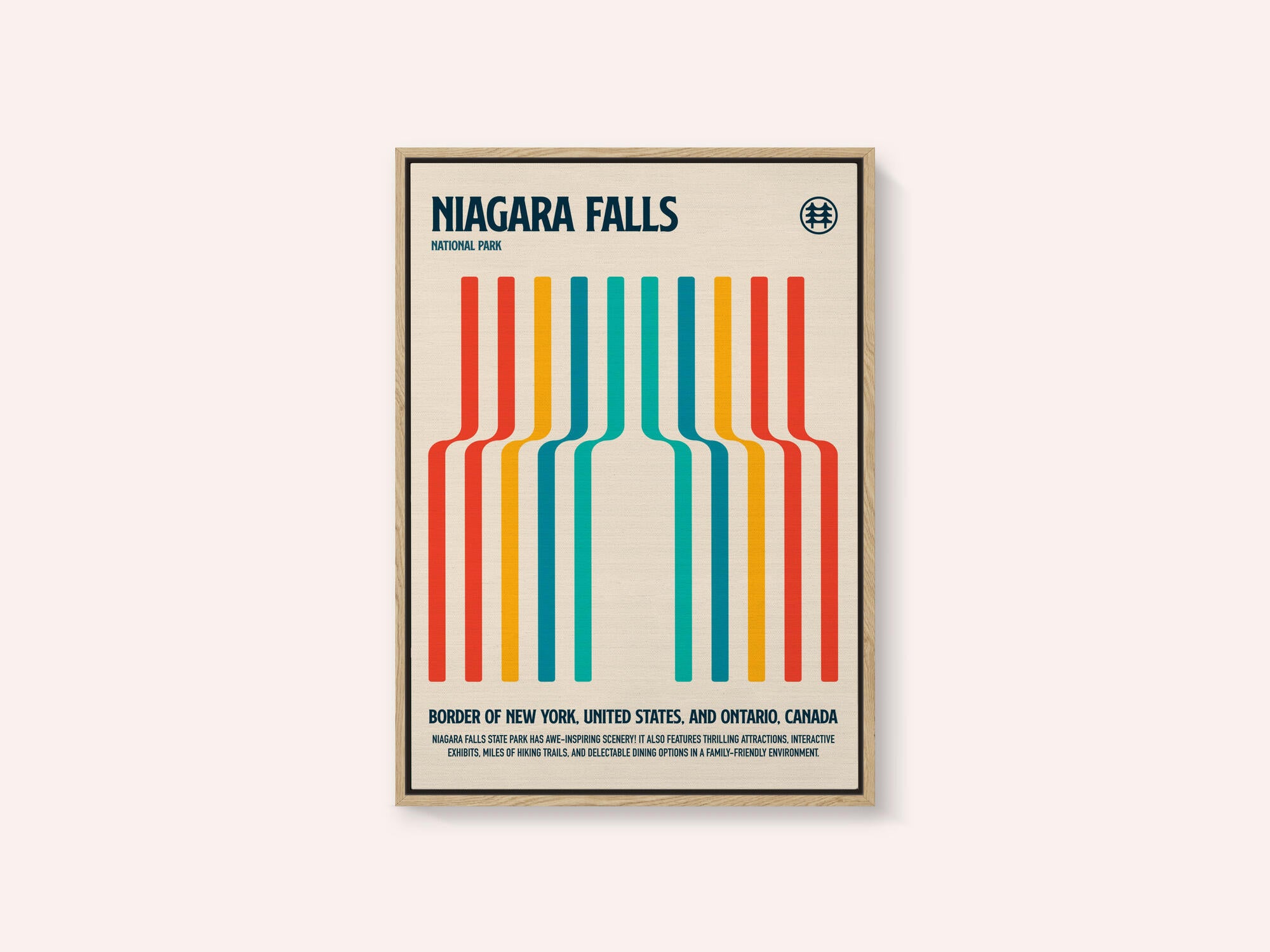 Niagara Falls National Park Travel Poster