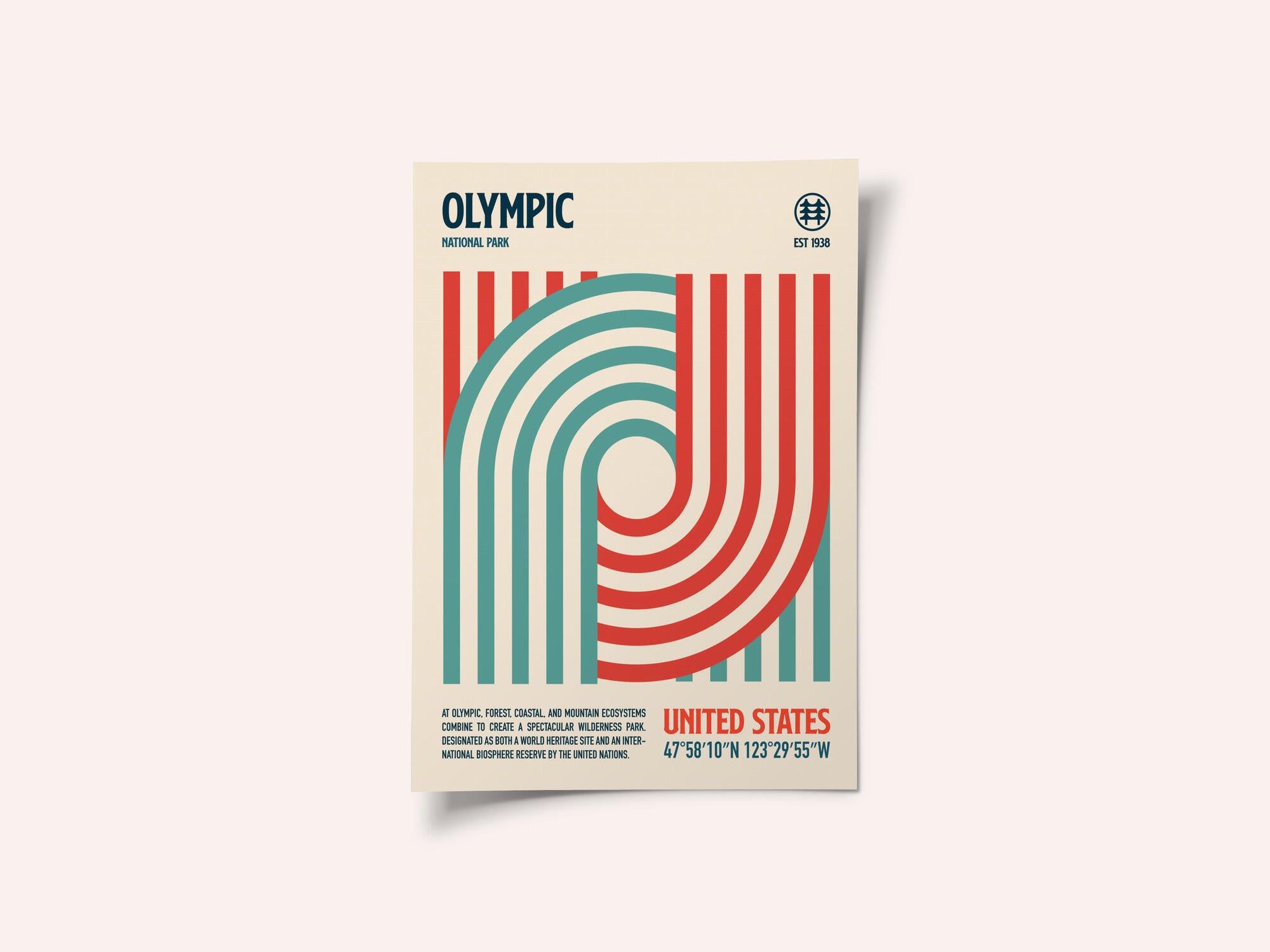 Olympic National Park Travel Poster