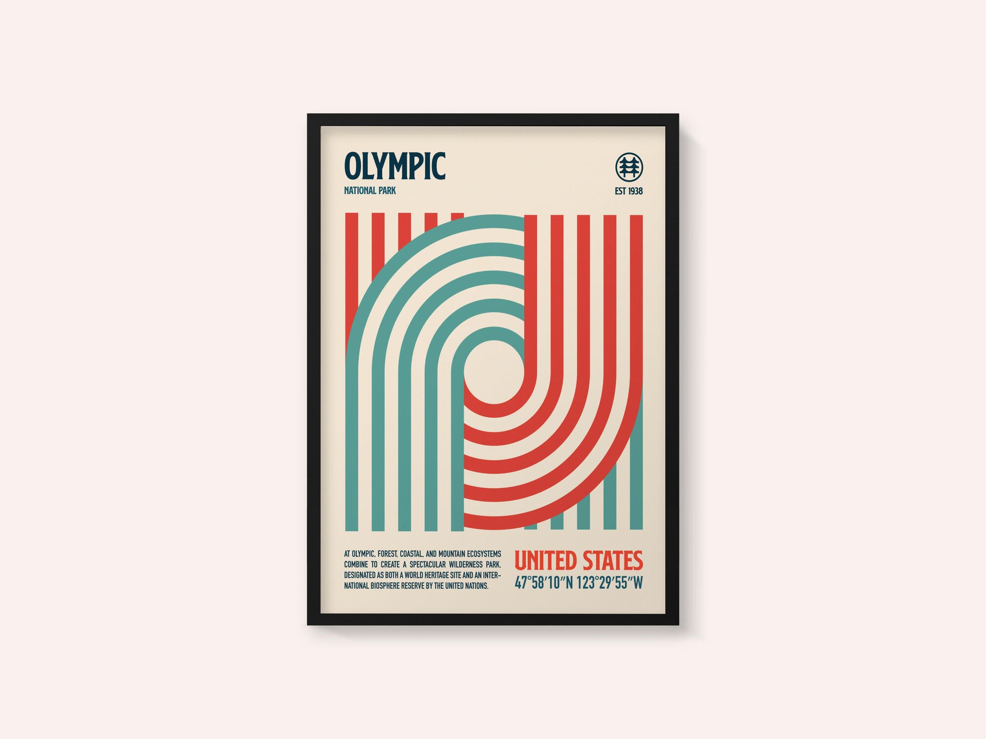 Olympic National Park Travel Poster