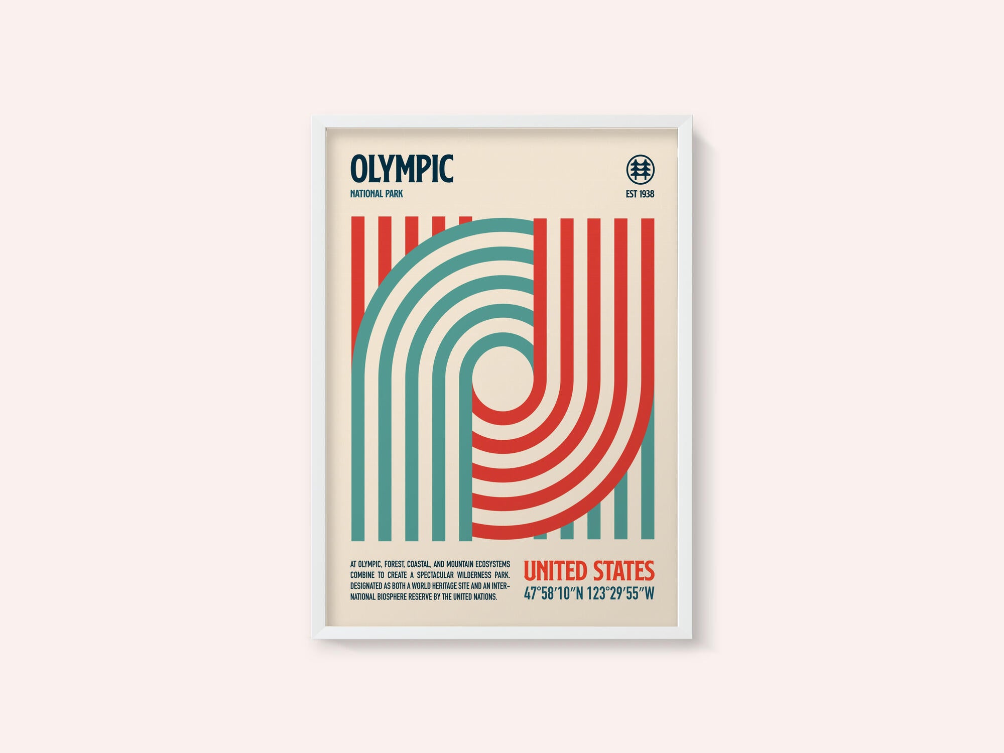 Olympic National Park Travel Poster