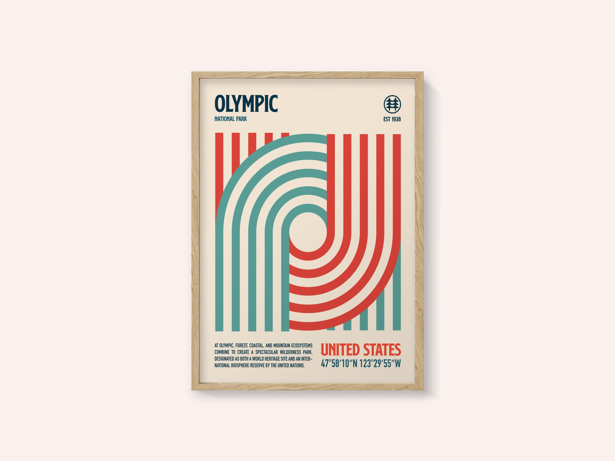 Olympic National Park Travel Poster