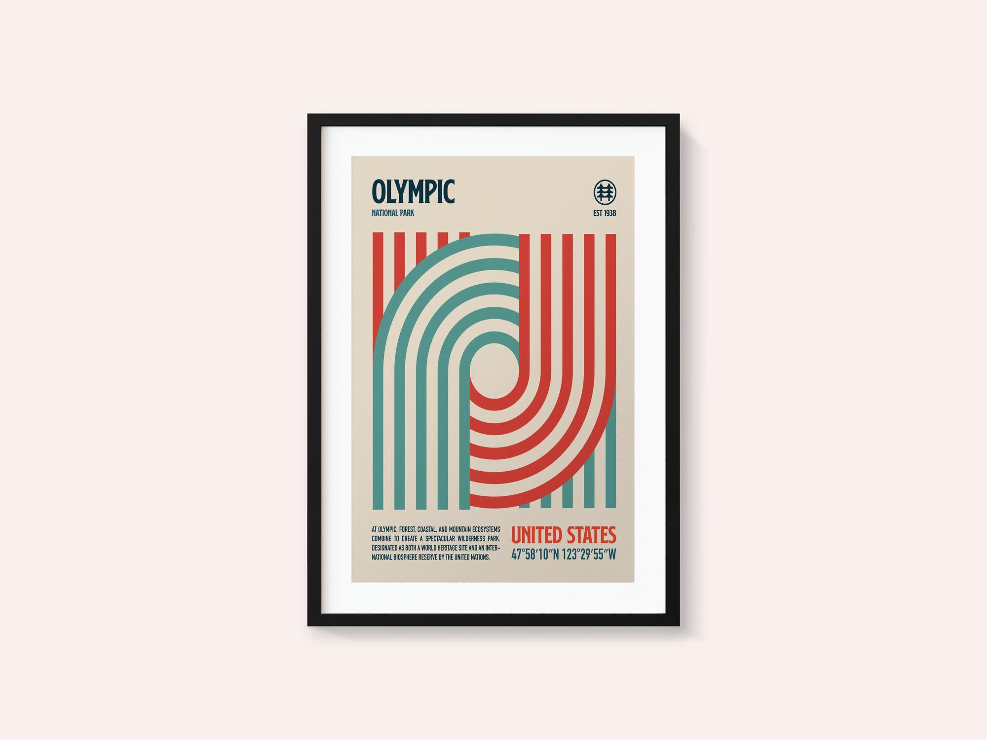 Olympic National Park Travel Poster