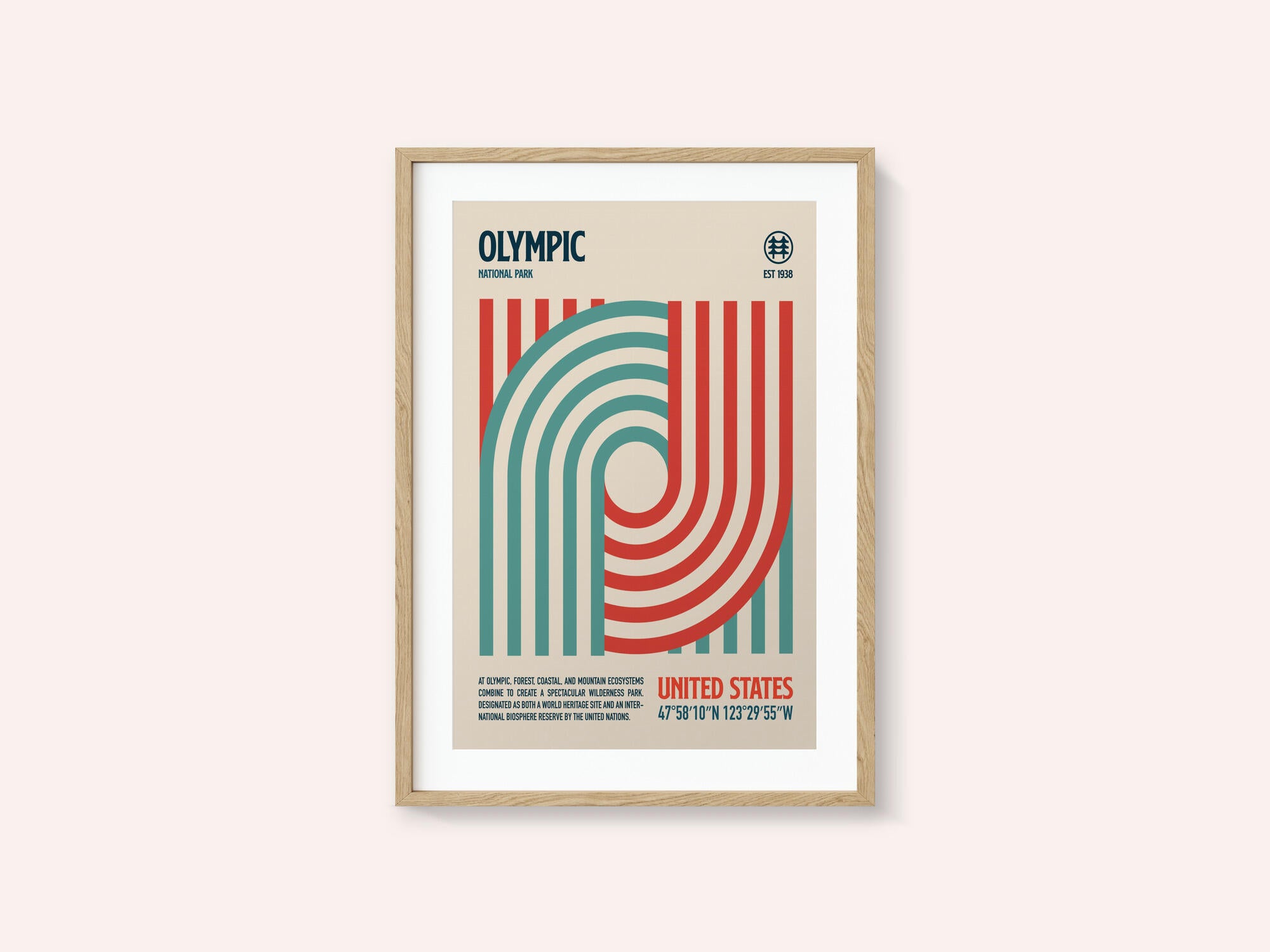 Olympic National Park Travel Poster