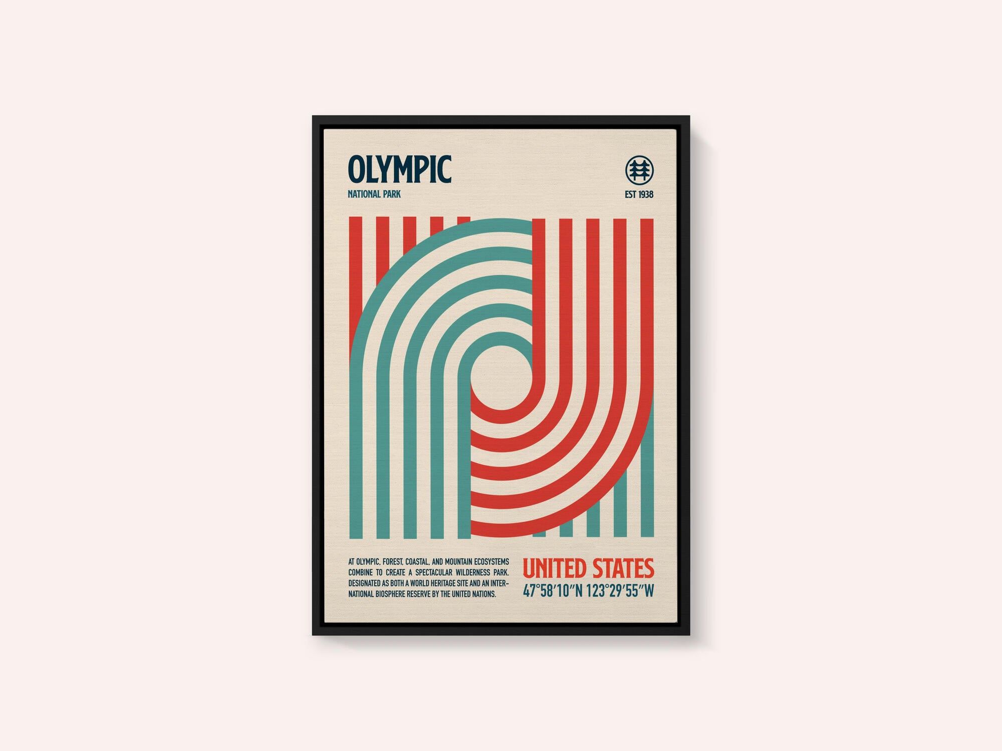 Olympic National Park Travel Poster