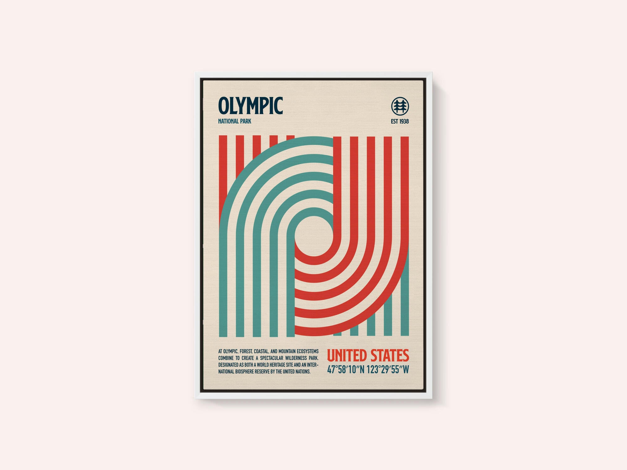 Olympic National Park Travel Poster