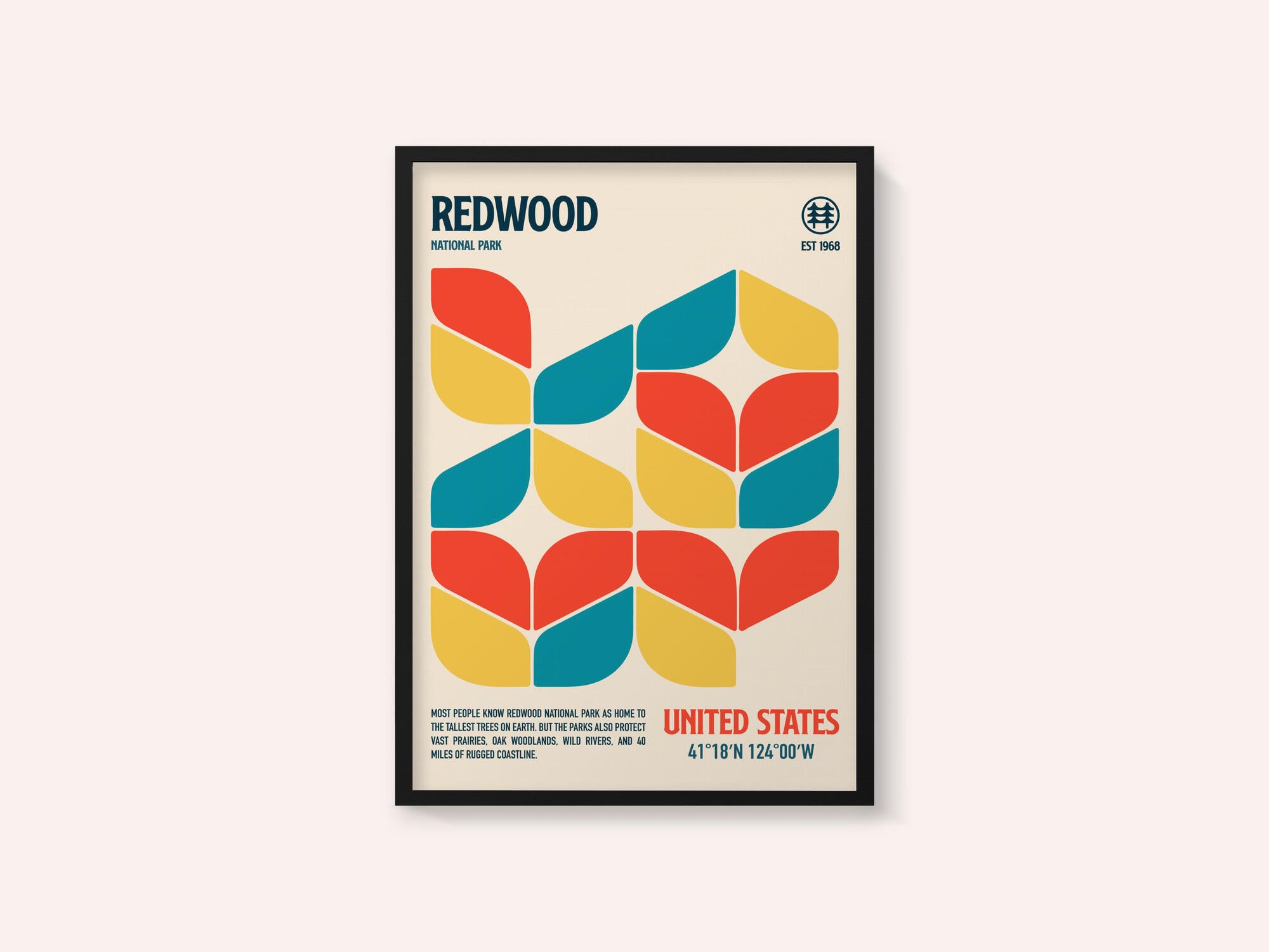 Redwood National Park Travel Poster