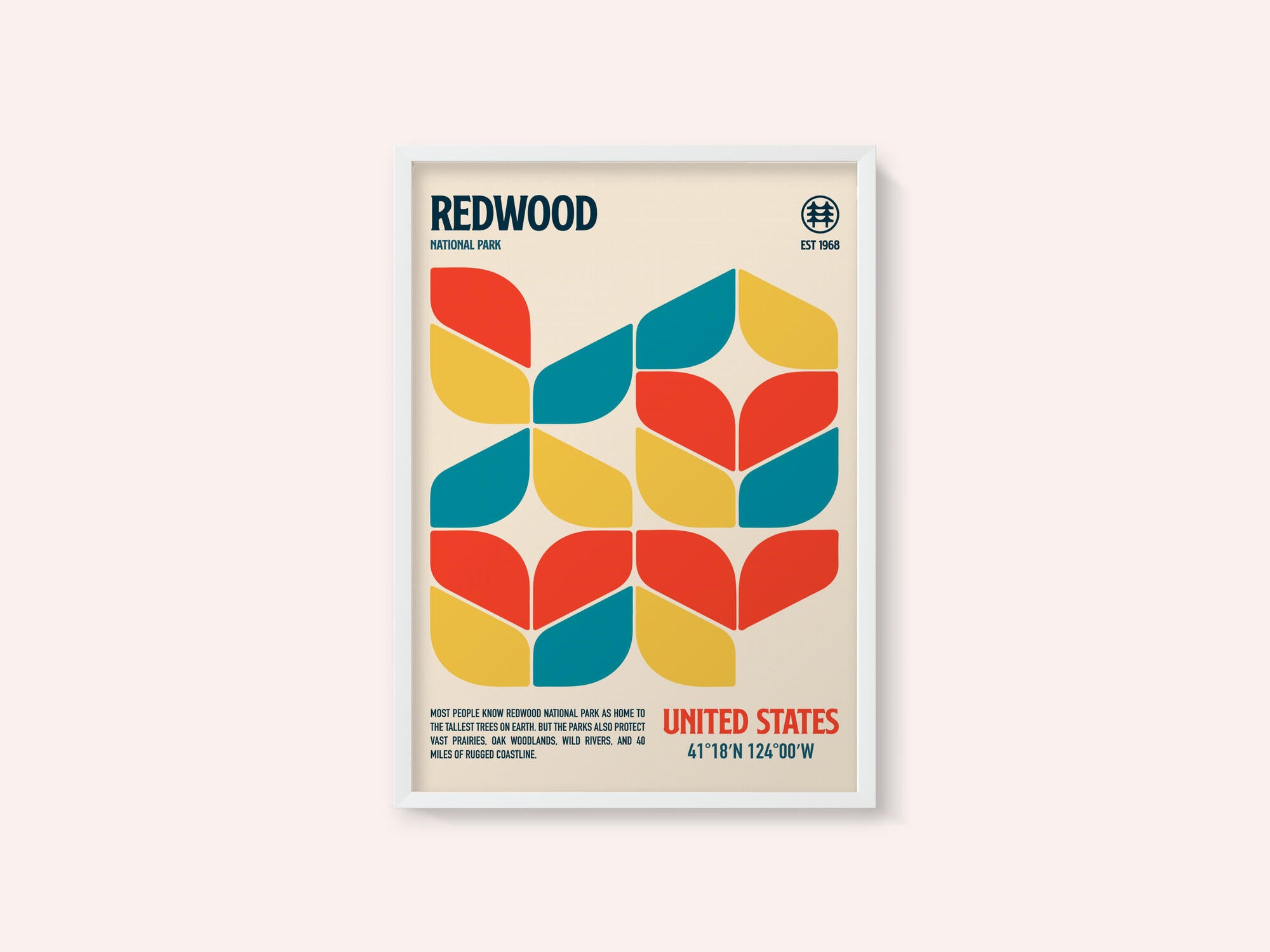 Redwood National Park Travel Poster