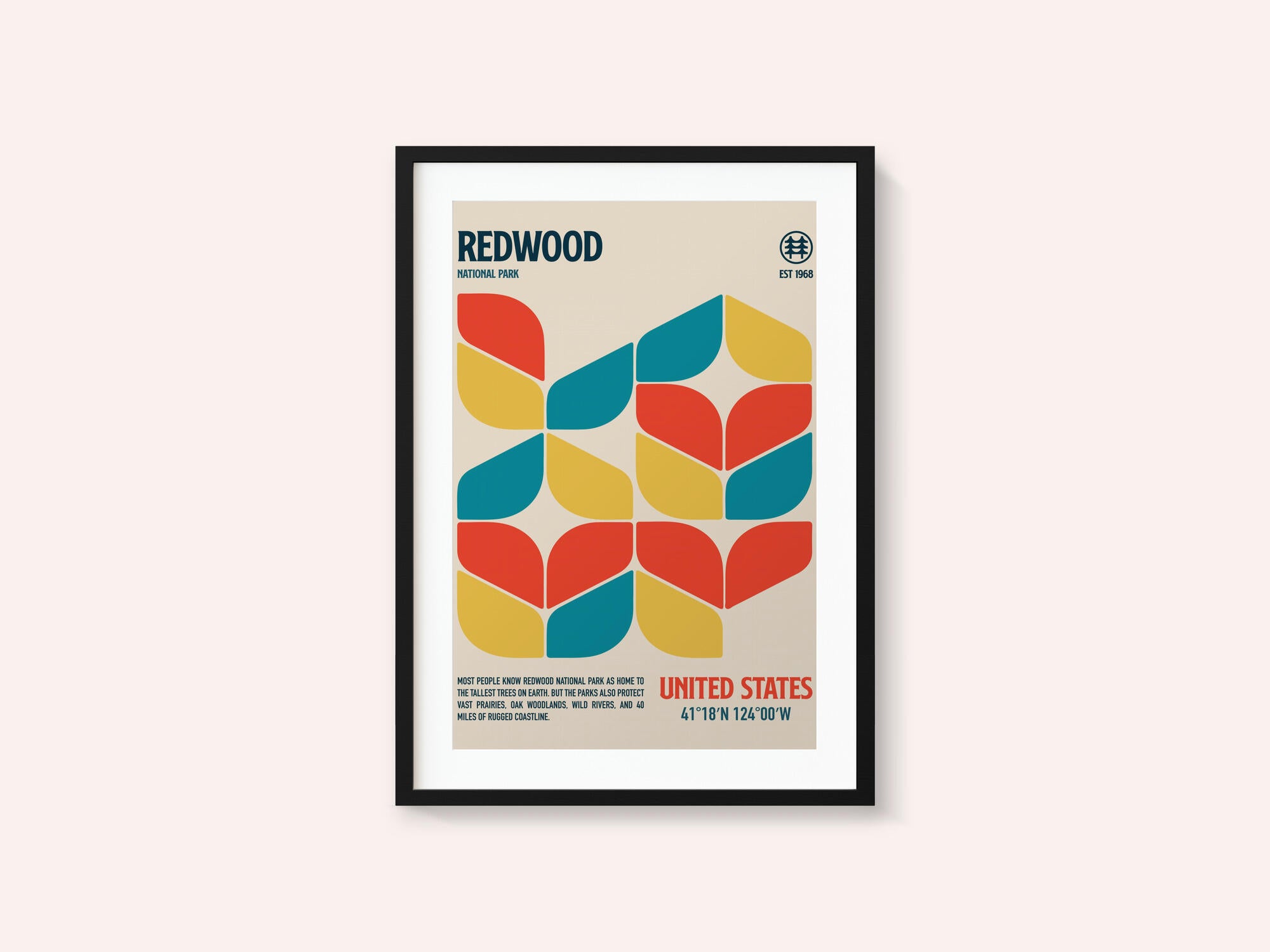 Redwood National Park Travel Poster