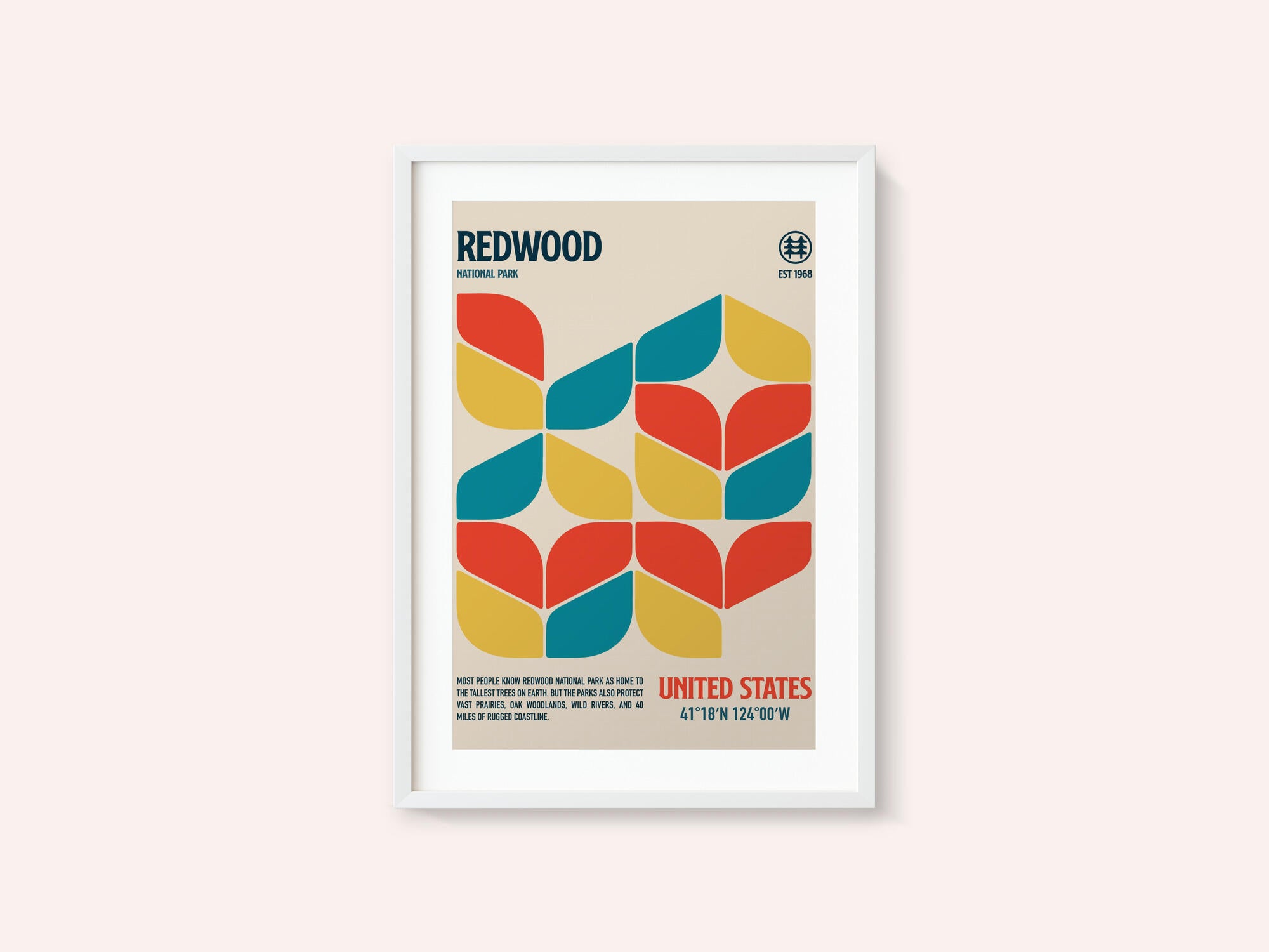 Redwood National Park Travel Poster