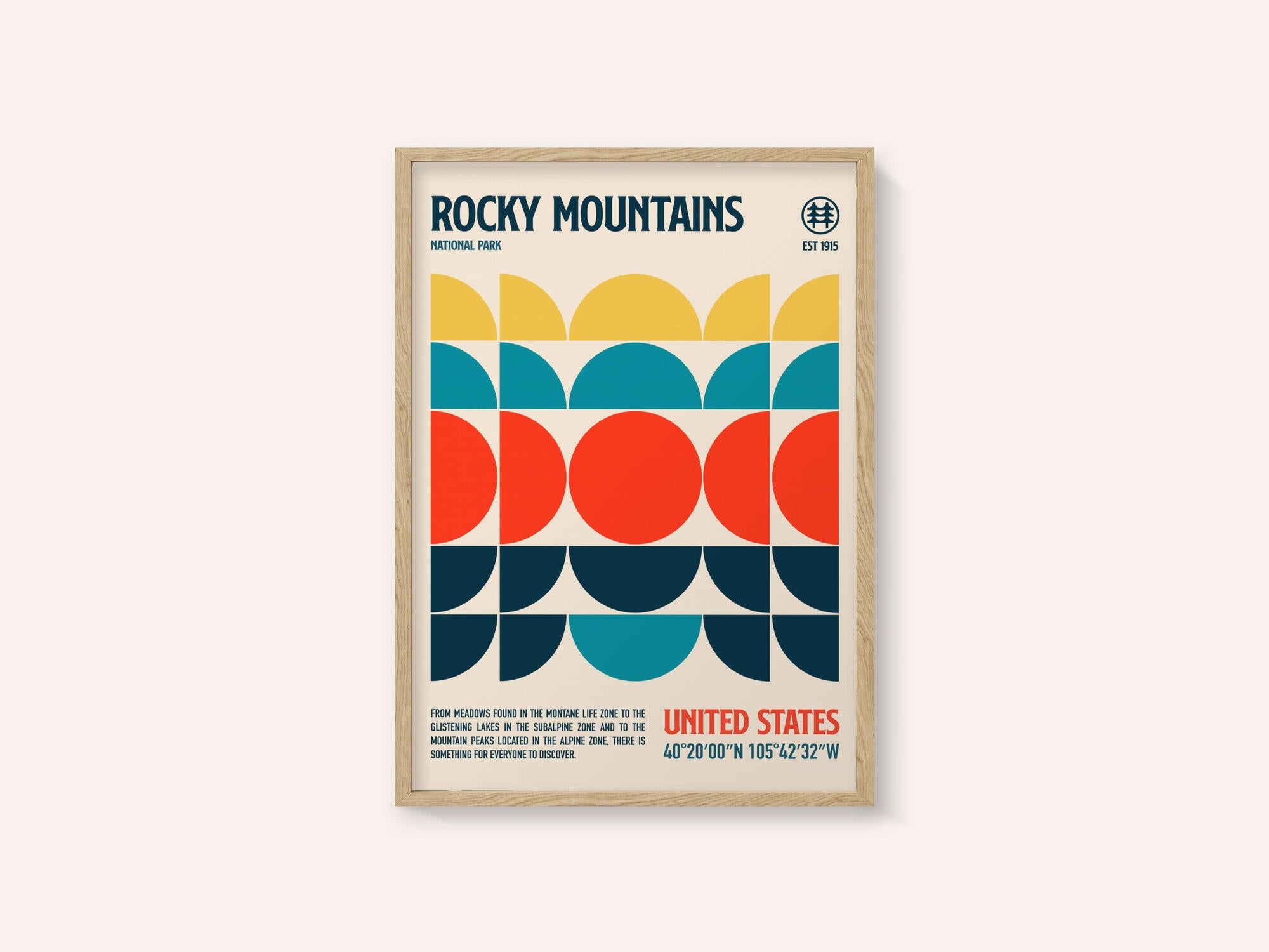 Rocky Mountains National Park Travel Poster