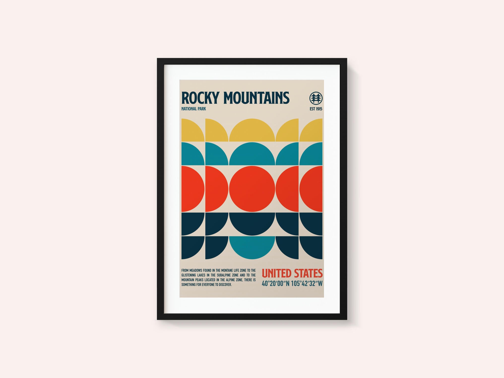 Rocky Mountains National Park Travel Poster