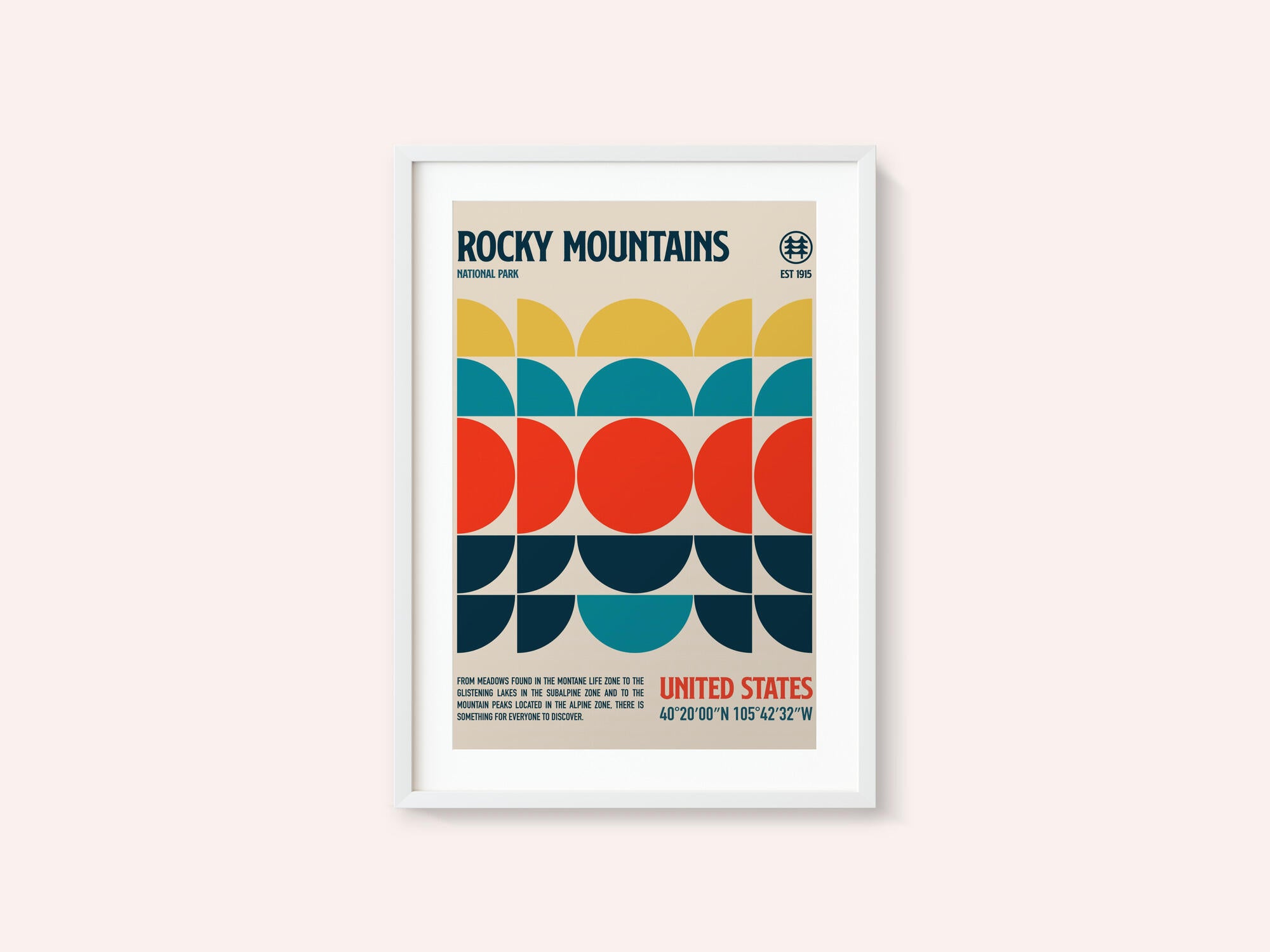 Rocky Mountains National Park Travel Poster