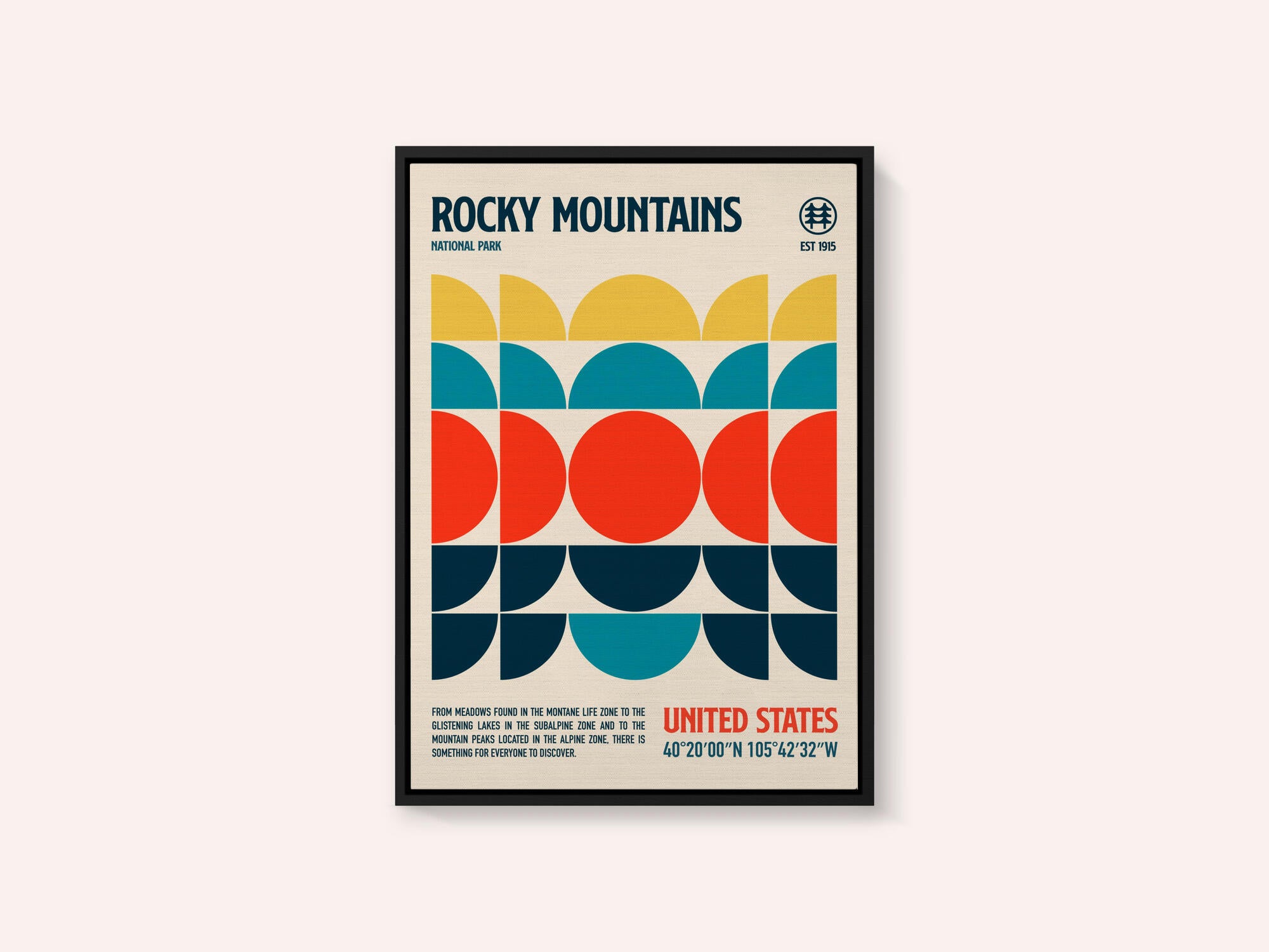 Rocky Mountains National Park Travel Poster