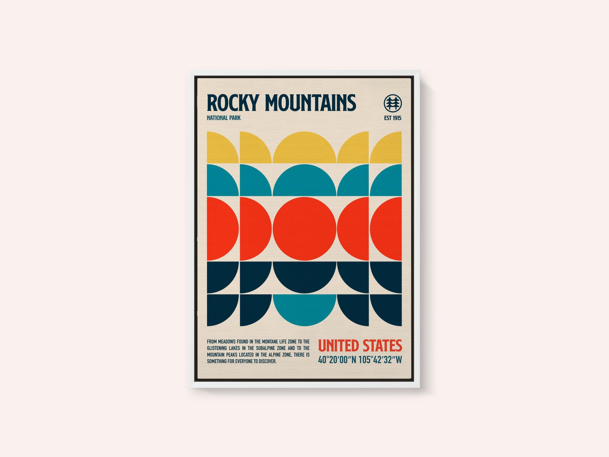 Rocky Mountains National Park Travel Poster