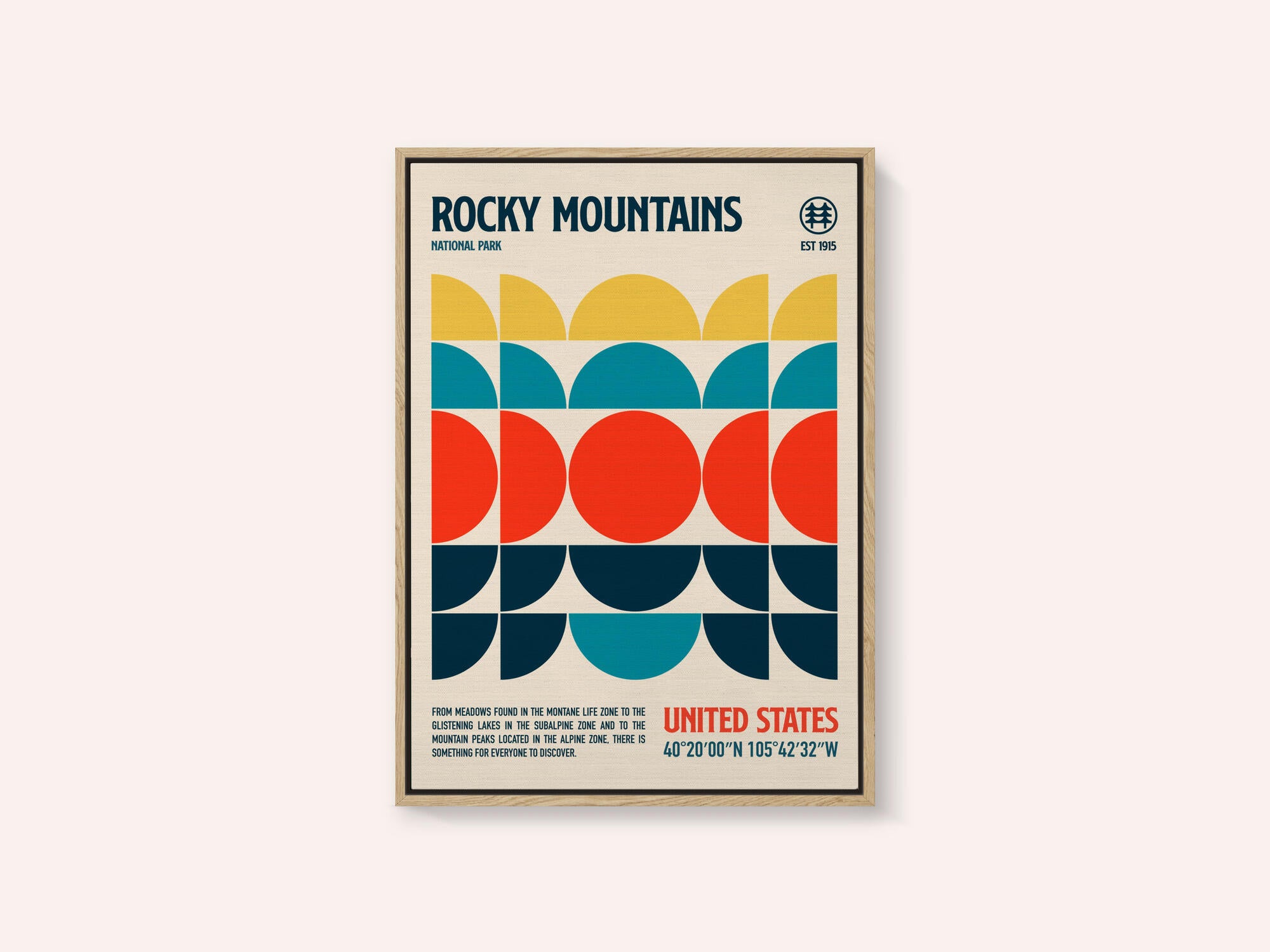 Rocky Mountains National Park Travel Poster