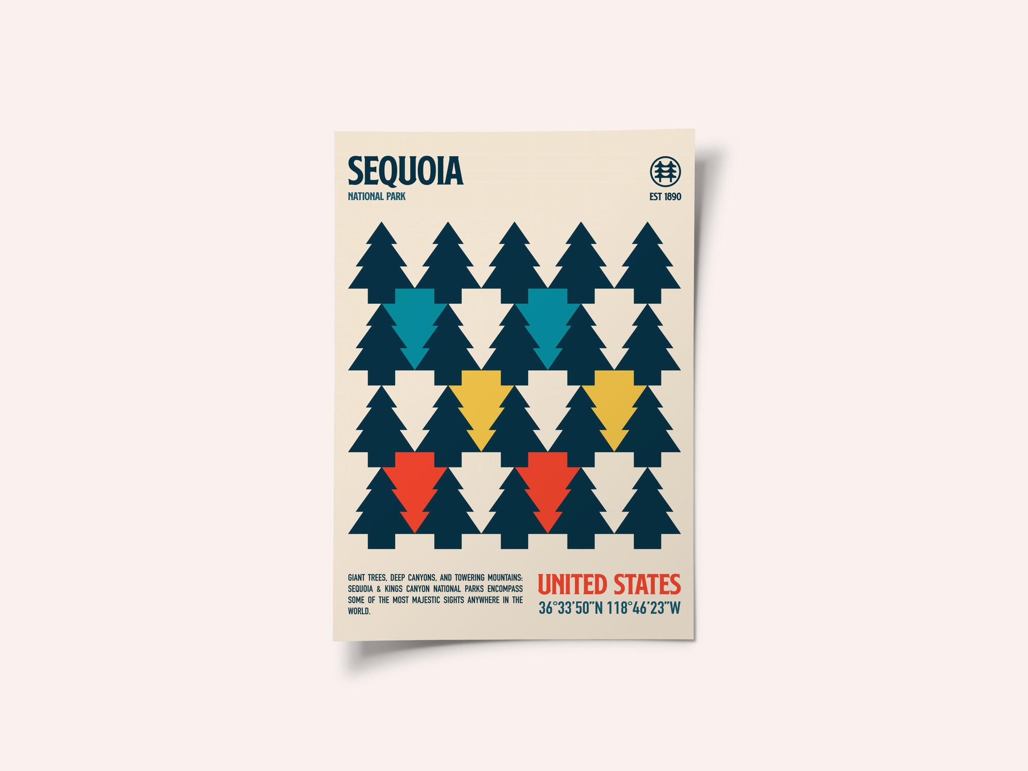 Sequoia National Park Travel Poster