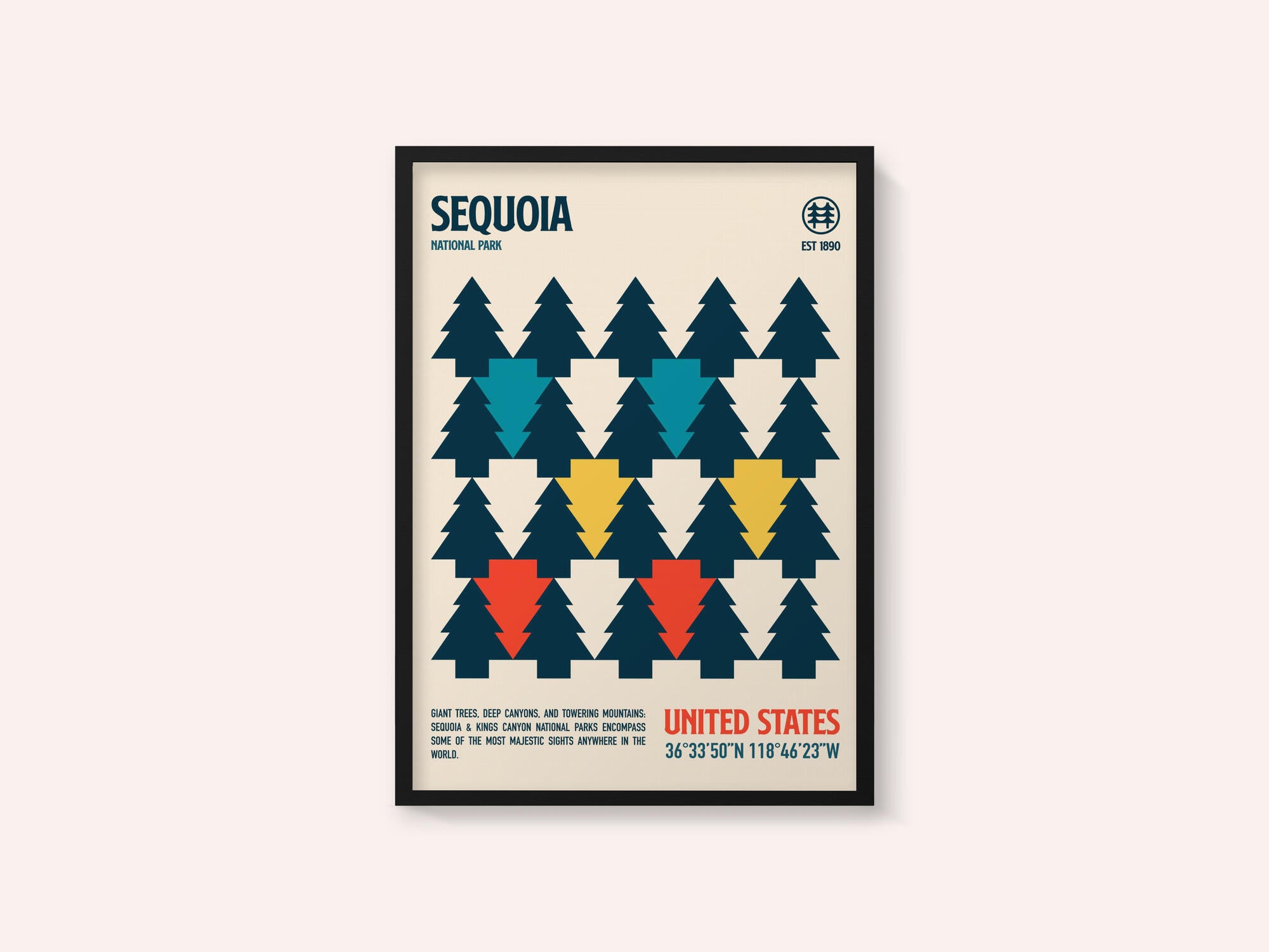 Sequoia National Park Travel Poster