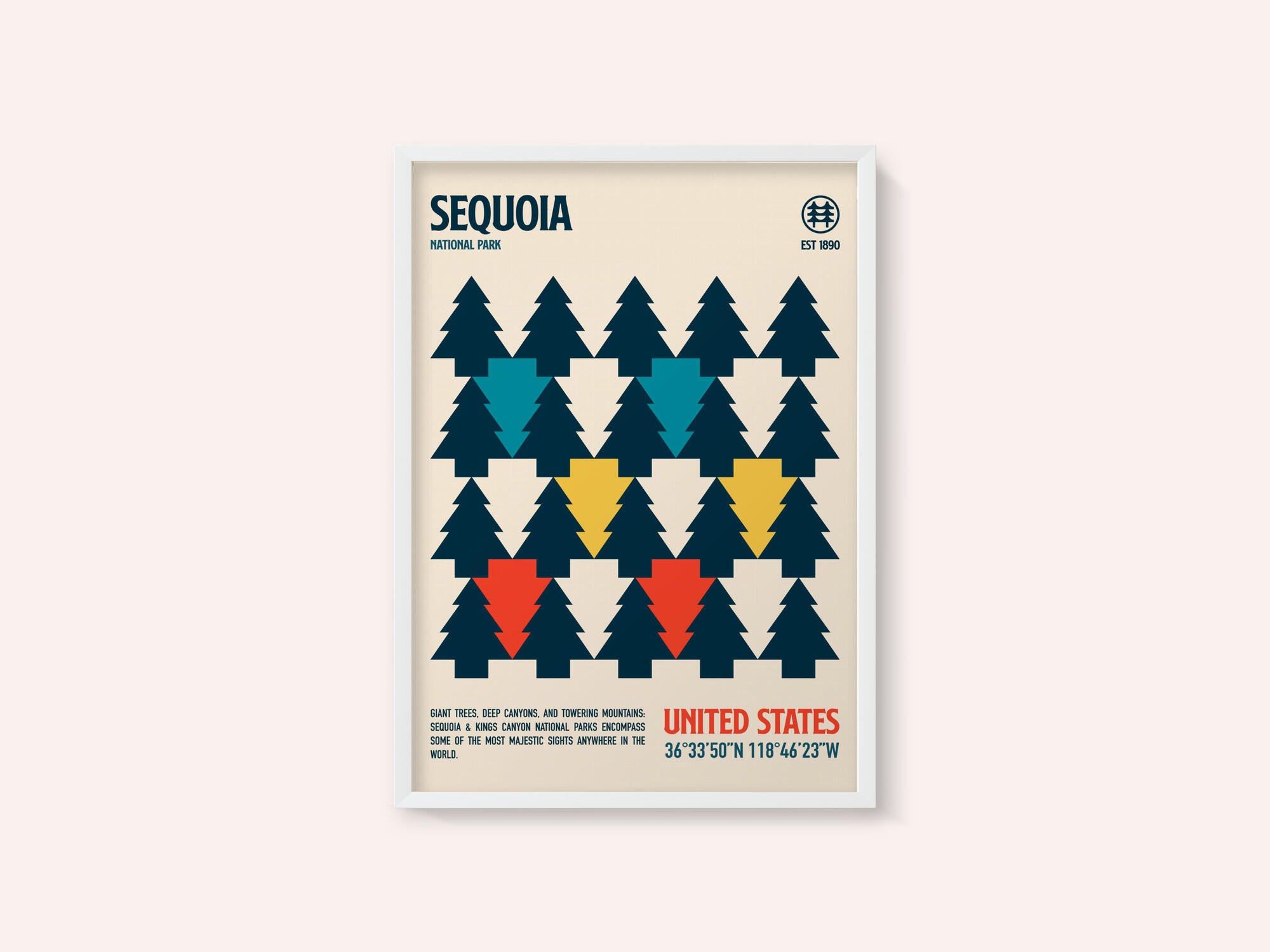 Sequoia National Park Travel Poster