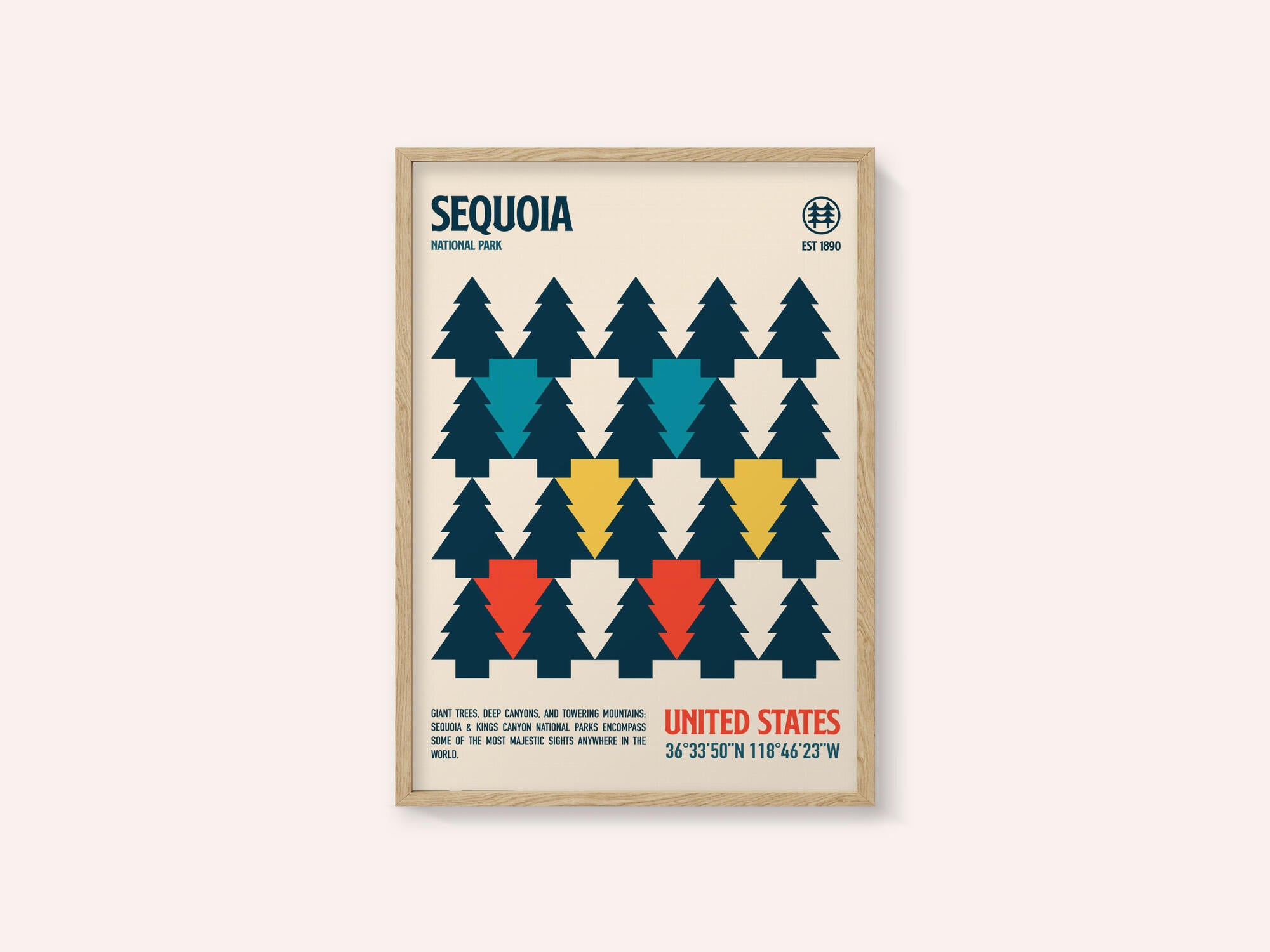 Sequoia National Park Travel Poster