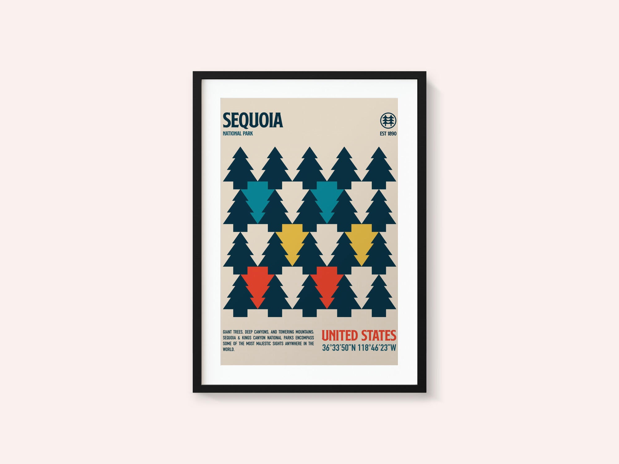 Sequoia National Park Travel Poster