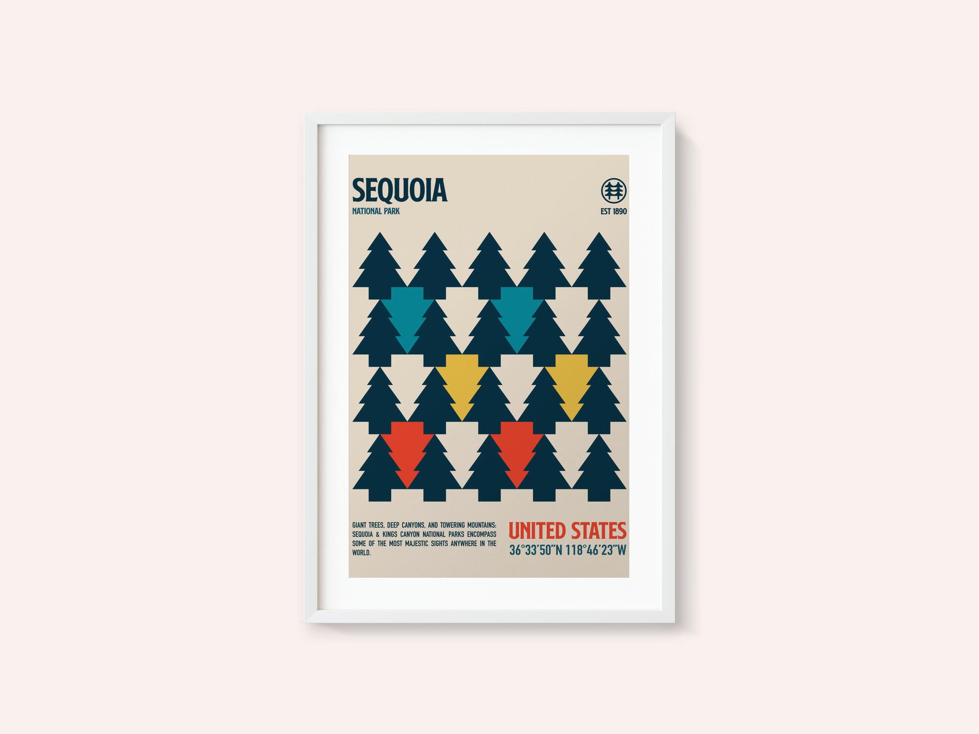 Sequoia National Park Travel Poster