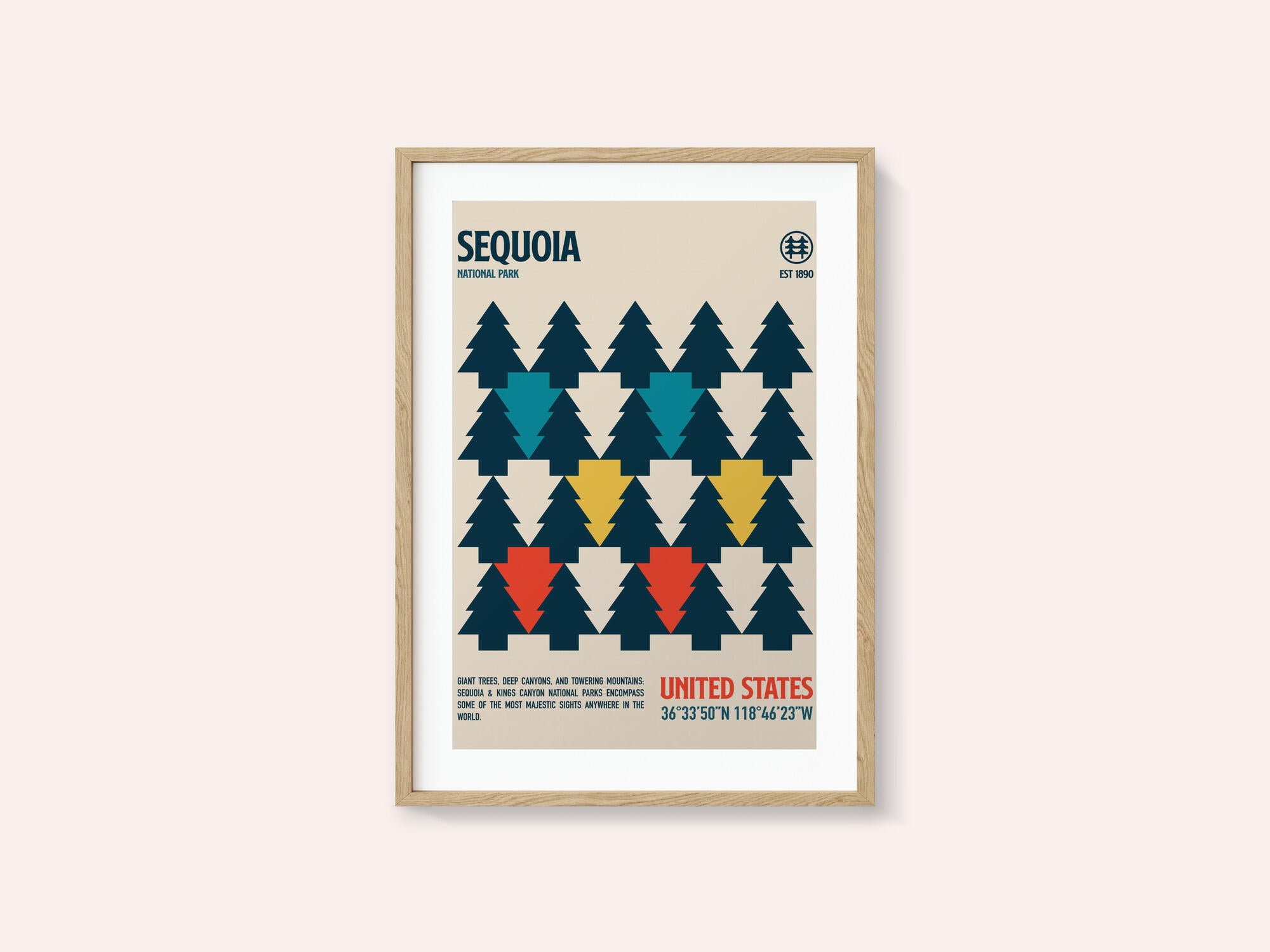 Sequoia National Park Travel Poster