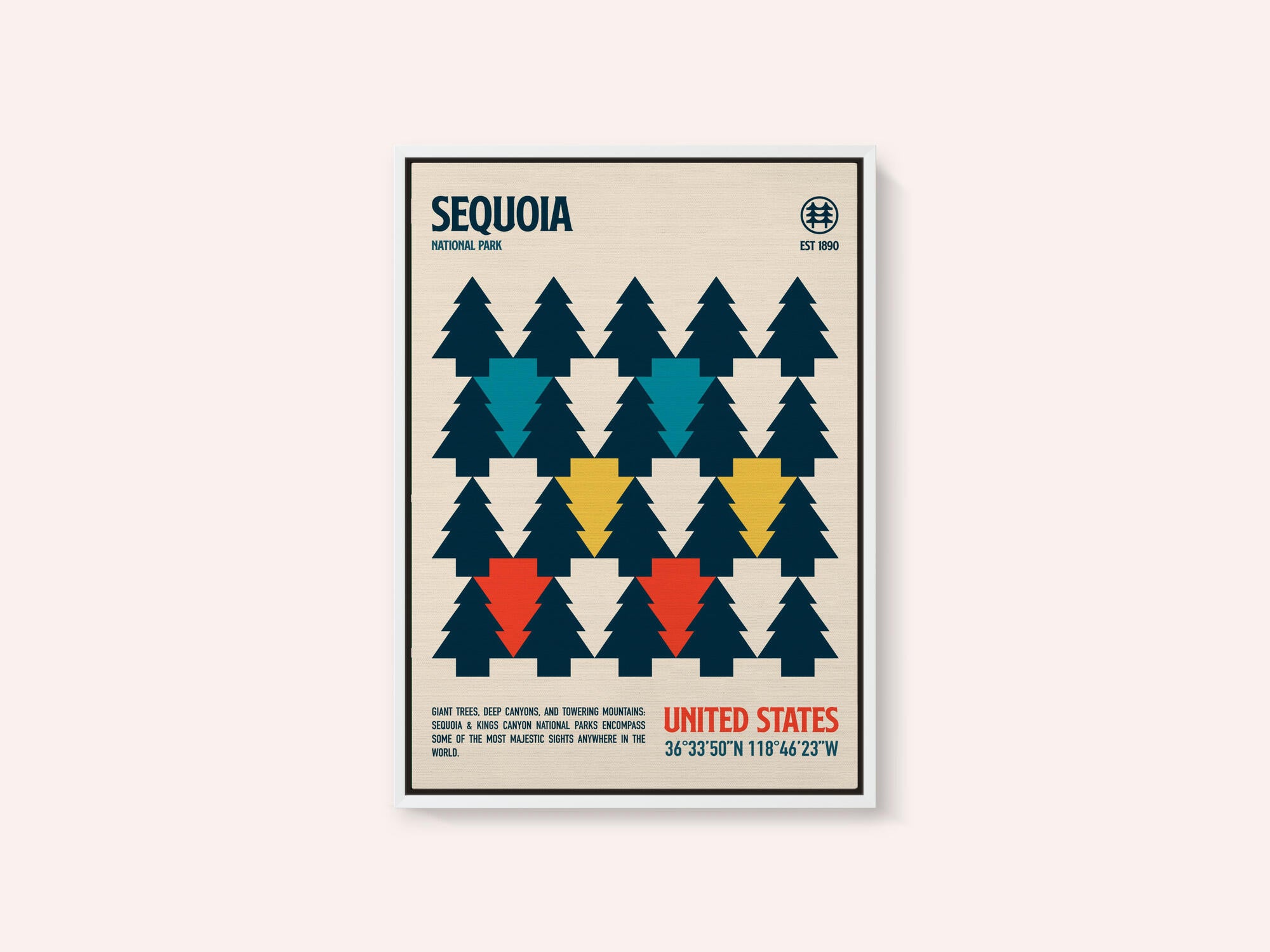 Sequoia National Park Travel Poster