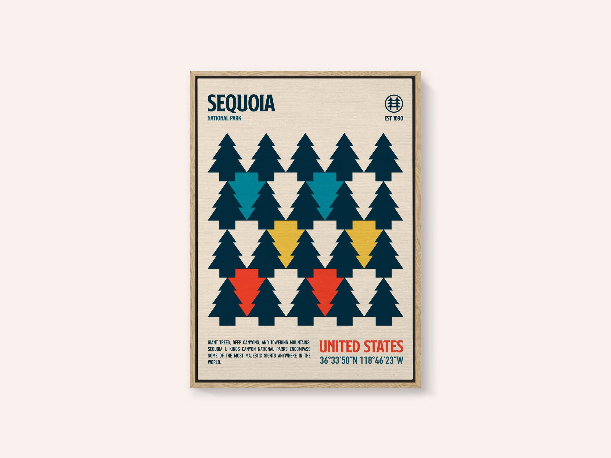 Sequoia National Park Travel Poster
