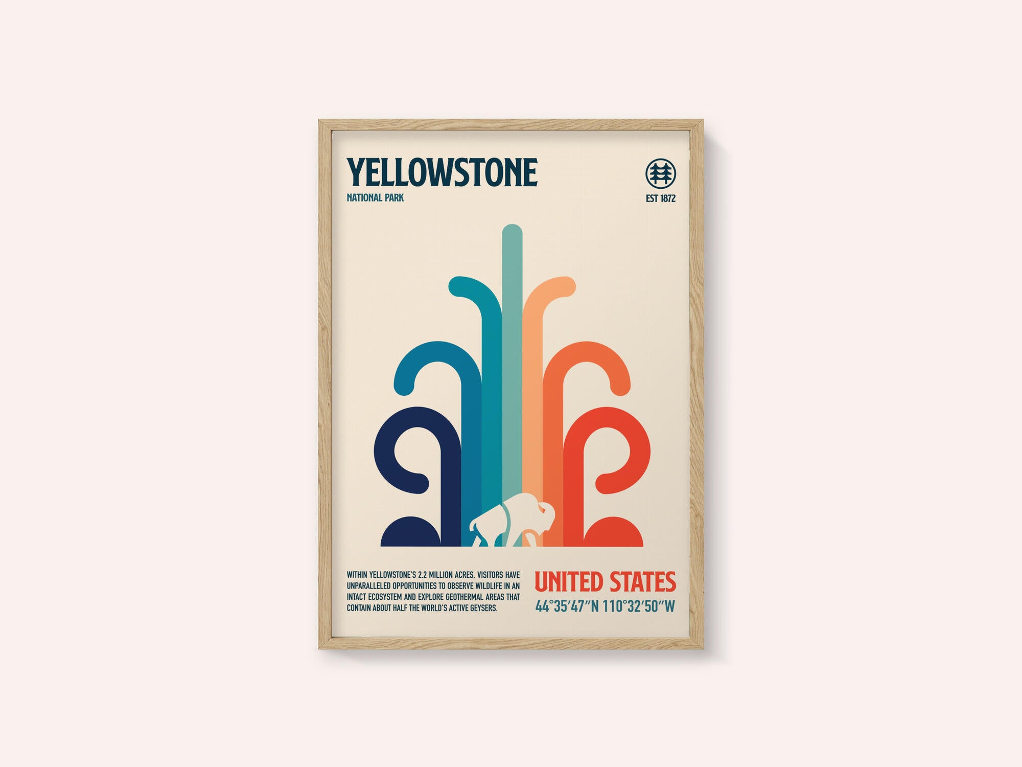 Yellowstone National Park Travel Poster