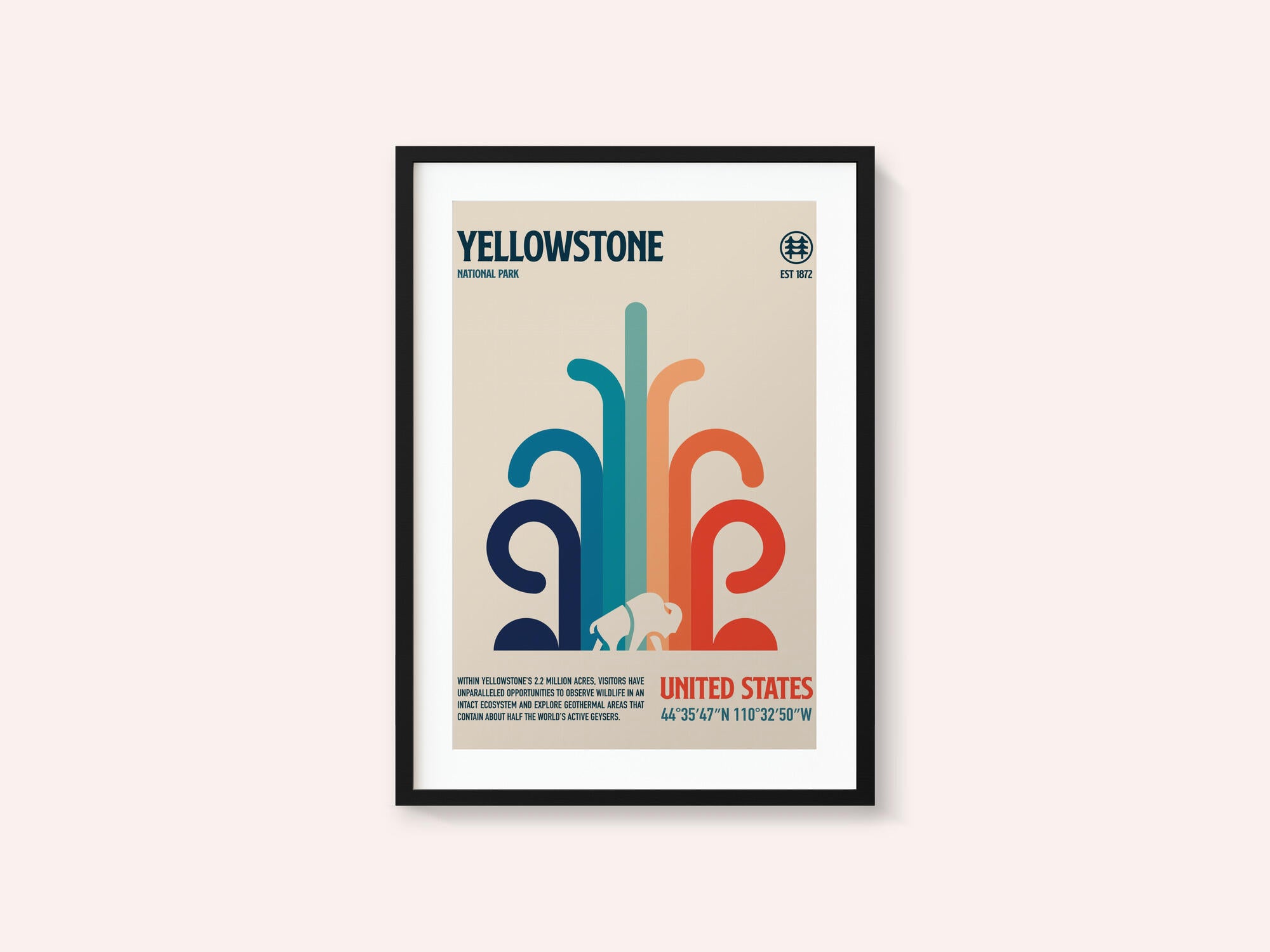 Yellowstone National Park Travel Poster