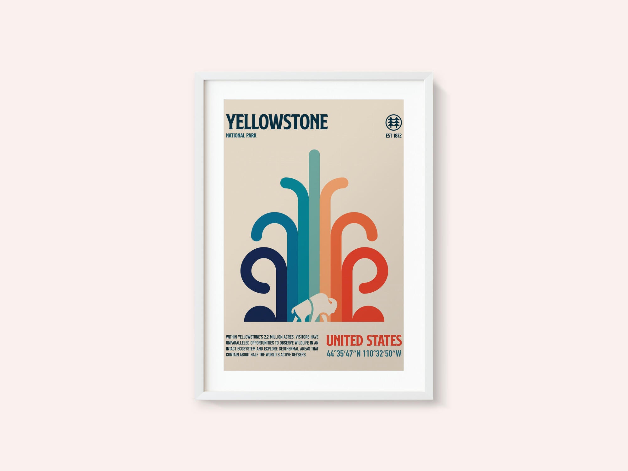 Yellowstone National Park Travel Poster