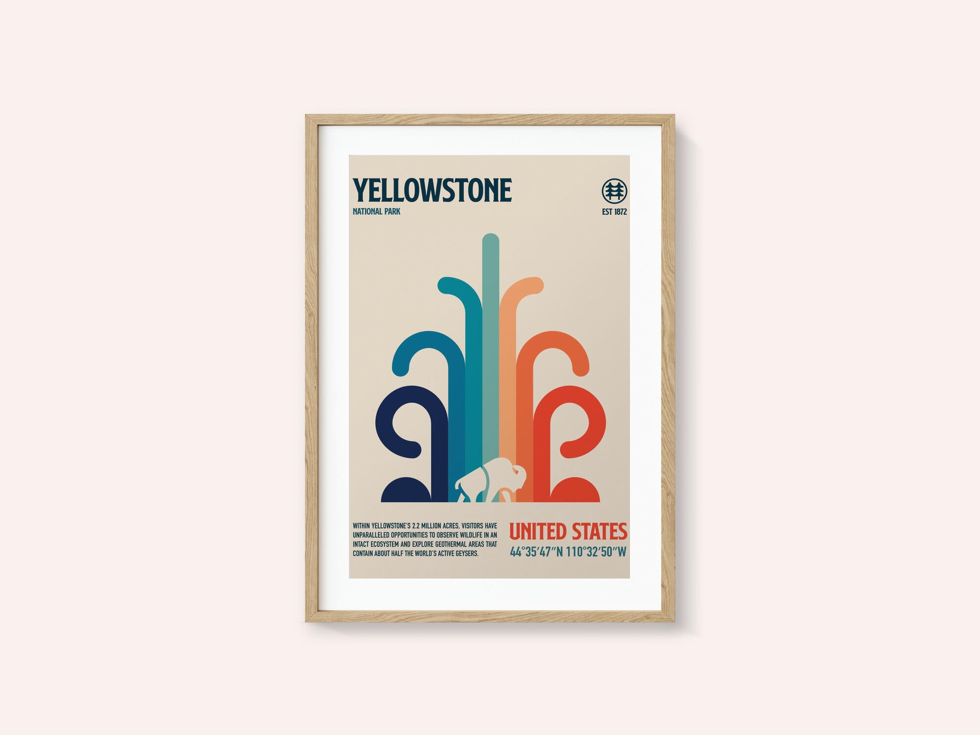 Yellowstone National Park Travel Poster