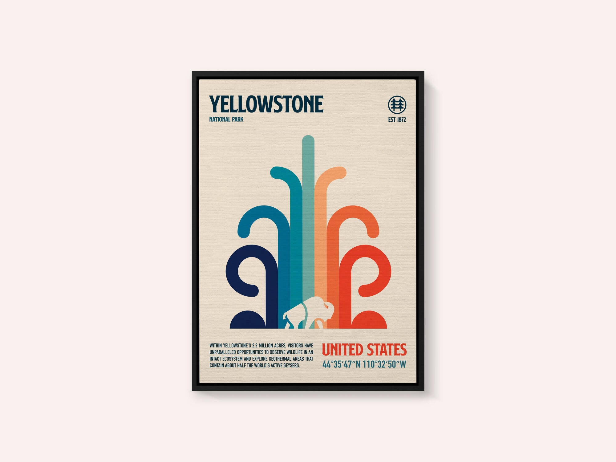Yellowstone National Park Travel Poster